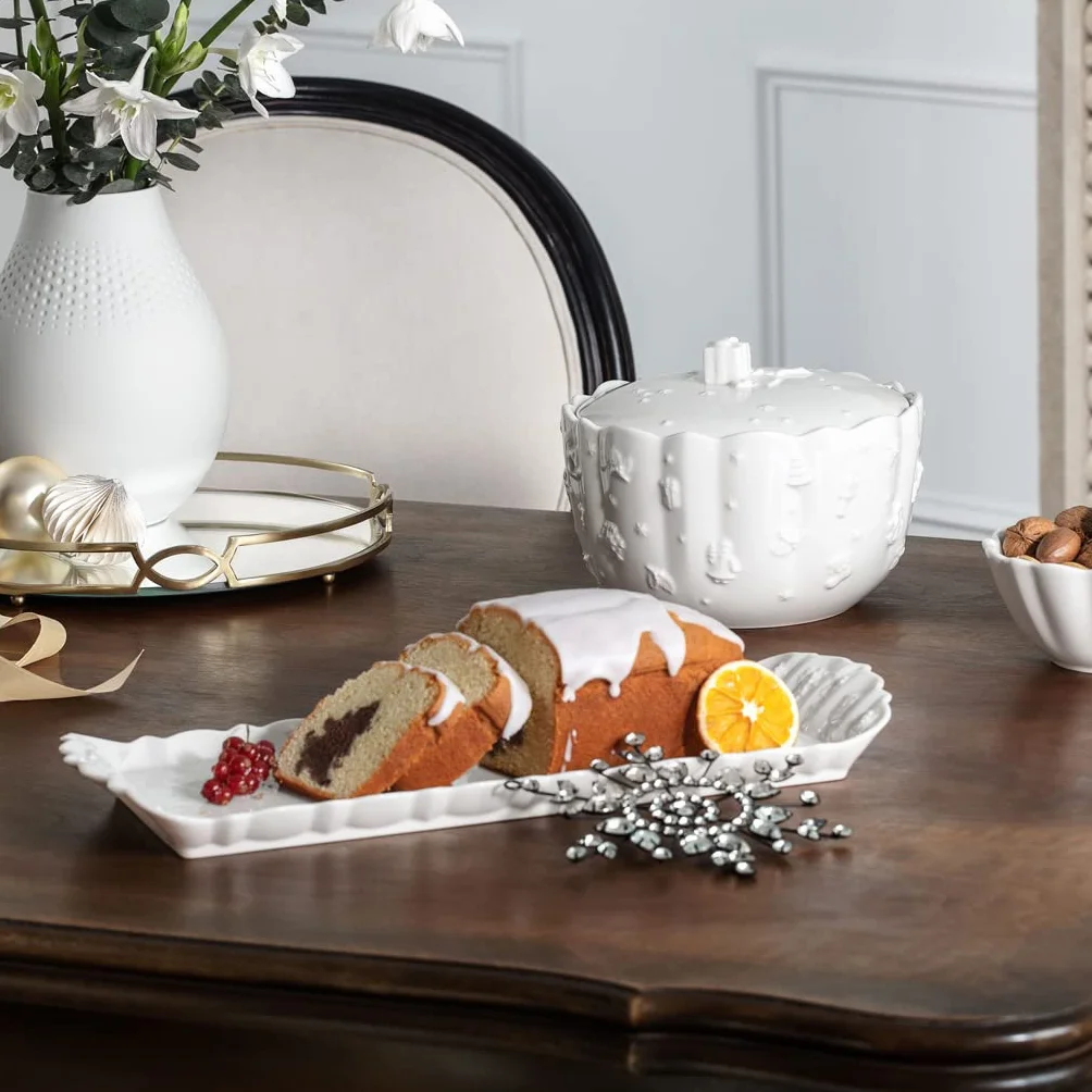 Villeroy & Boch Toy'S Delight Royal Classic Talerz na Ciasto Porcelana Biały 40 x 16 cm
