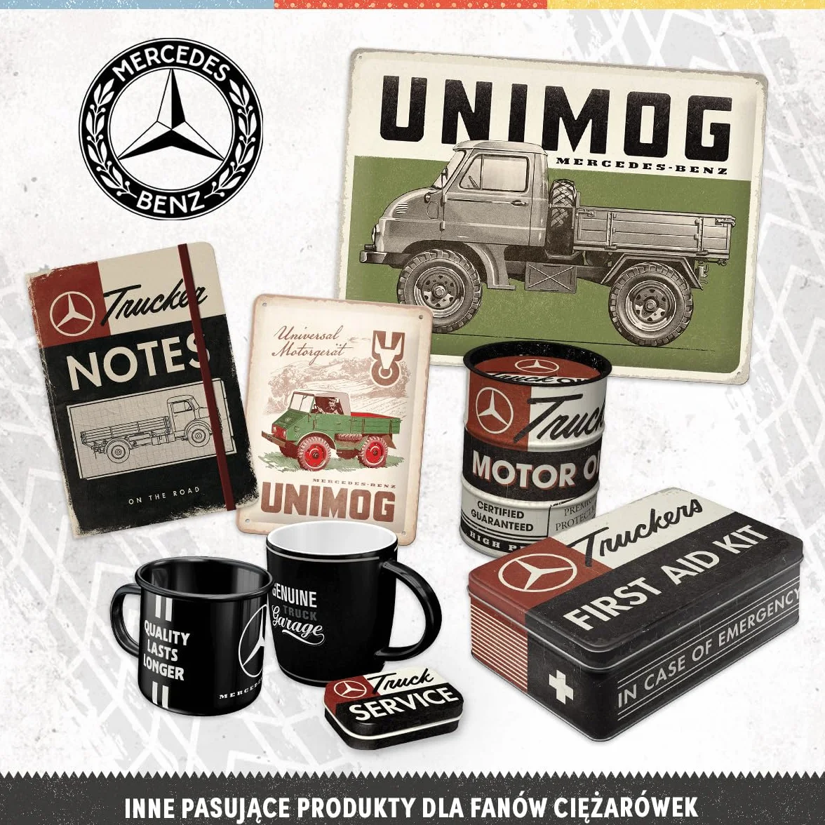 Nostalgic-Art Retro kubek emaliowany 360 ml Daimler Truck Drivers Only Oficjalny produkt licencjonowany