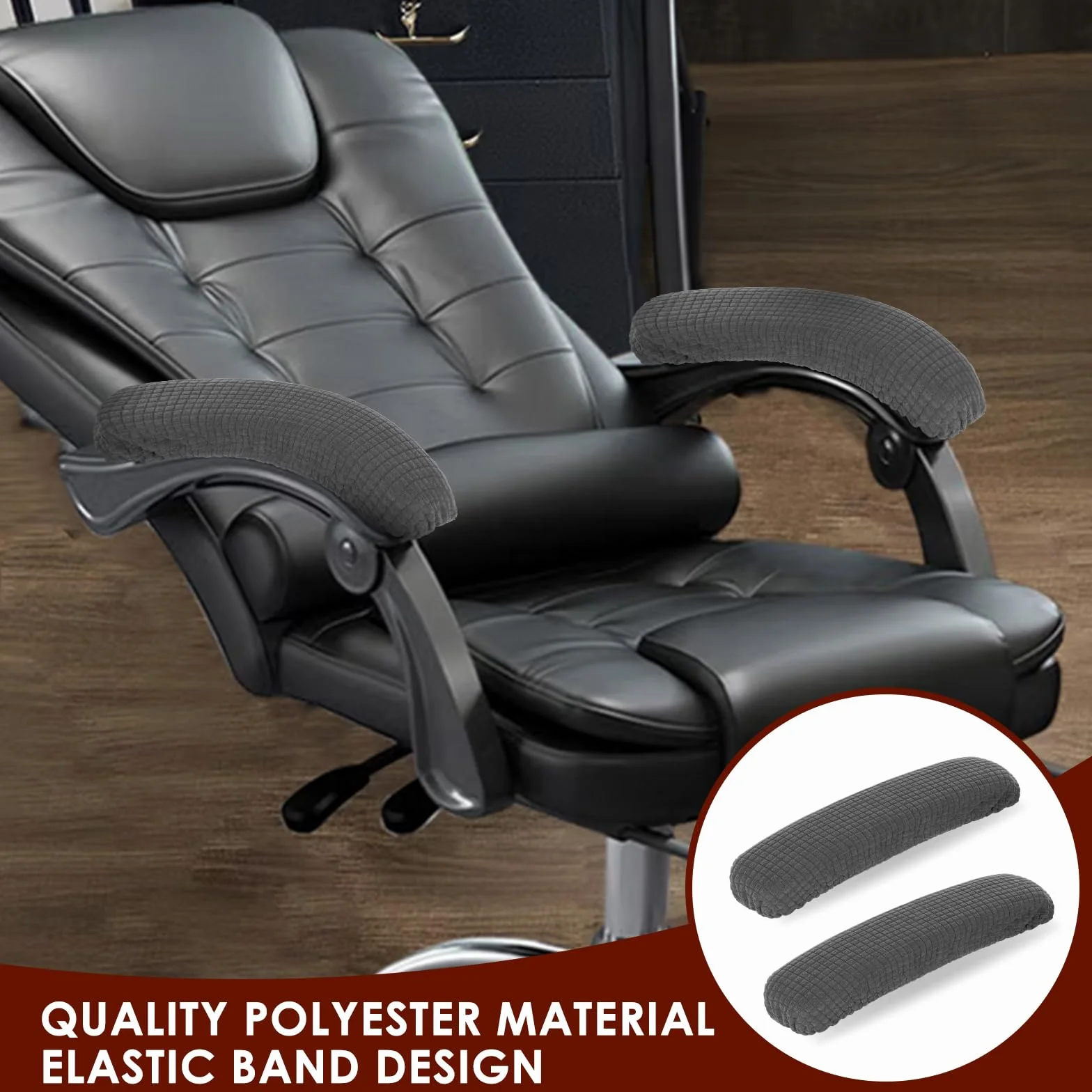 Giantree Pokrowce na podłokietniki krzesła 2 sztuki zdejmowane ergonomiczne ochraniacze ramion