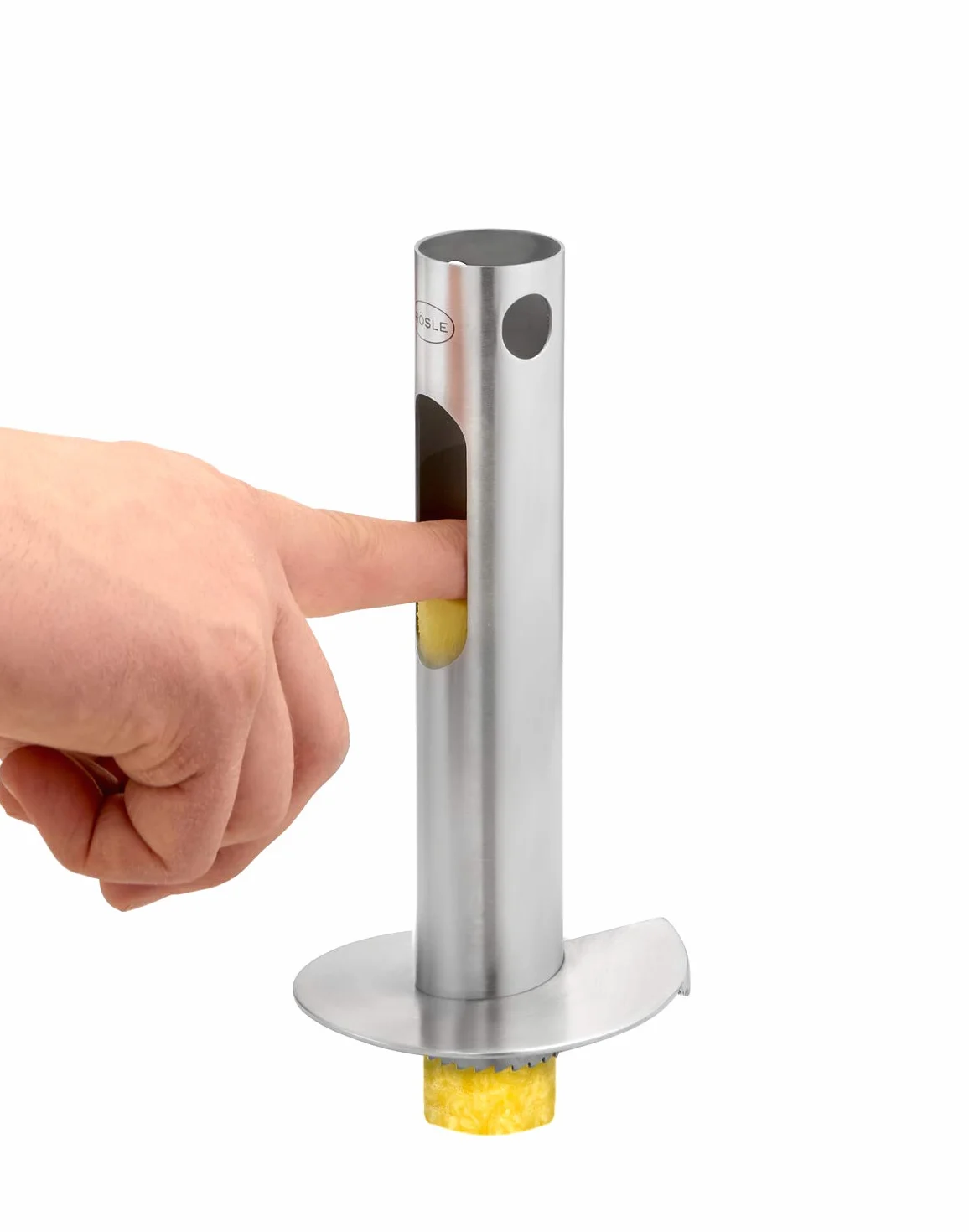 RÖSLE Krajalnica do ananasa Pro, stal szlachetna 18/10, ABS, ergonomiczny uchwyt
