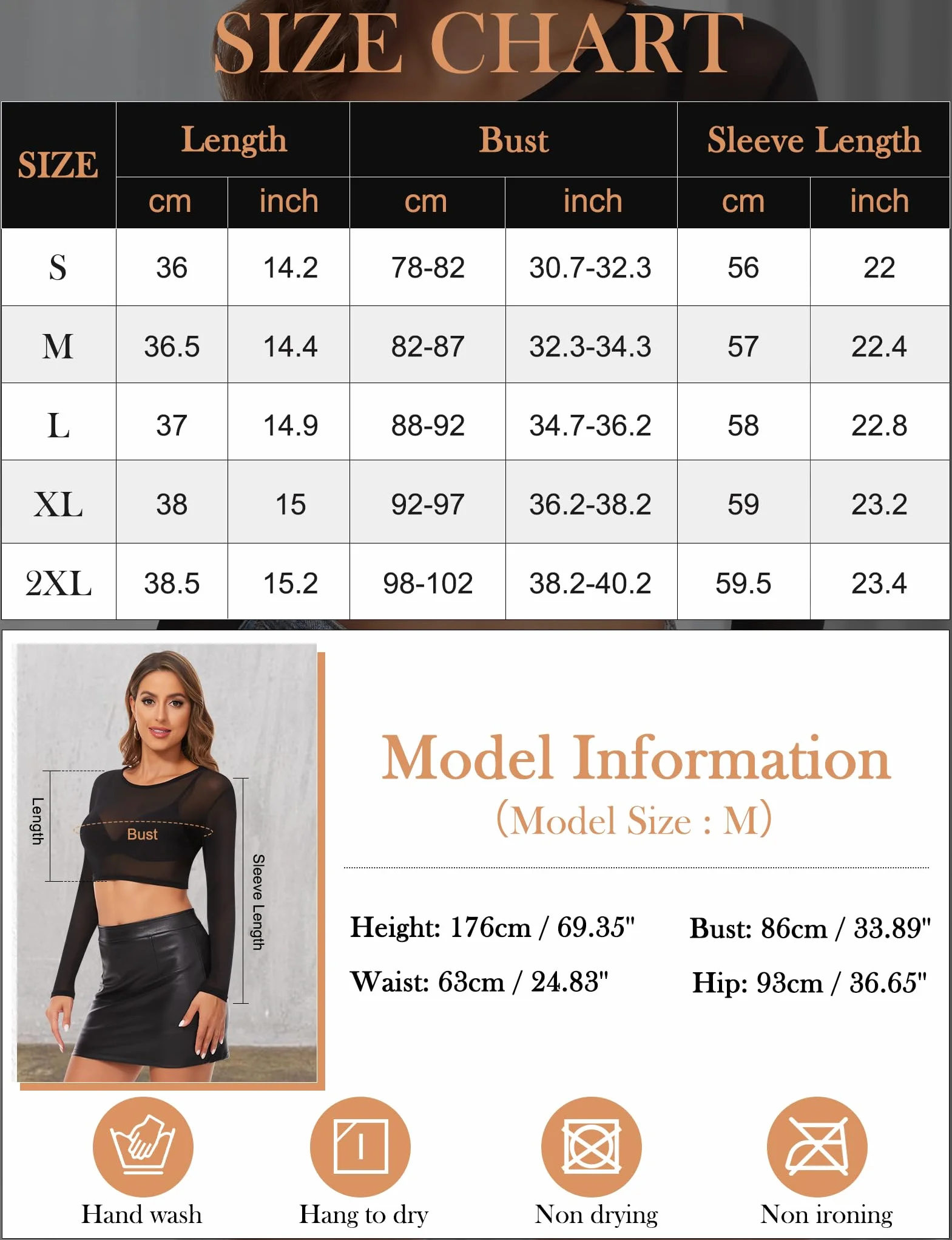 Kiiwah Damskie przezroczyste topy z długim rękawem seksowna bluzka sheer siatkowa przezroczysta koszulka krótki top z siateczki w kształcie litery O slim fit klubowa koszula tiulowa siatka top