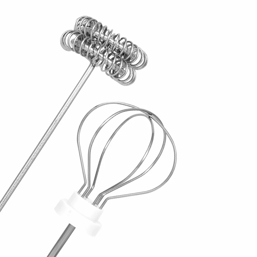 Bialetti Whipper 3-stopniowa regulacja, podwójna trzepaczka, ładowanie USB, stal nierdzewna
