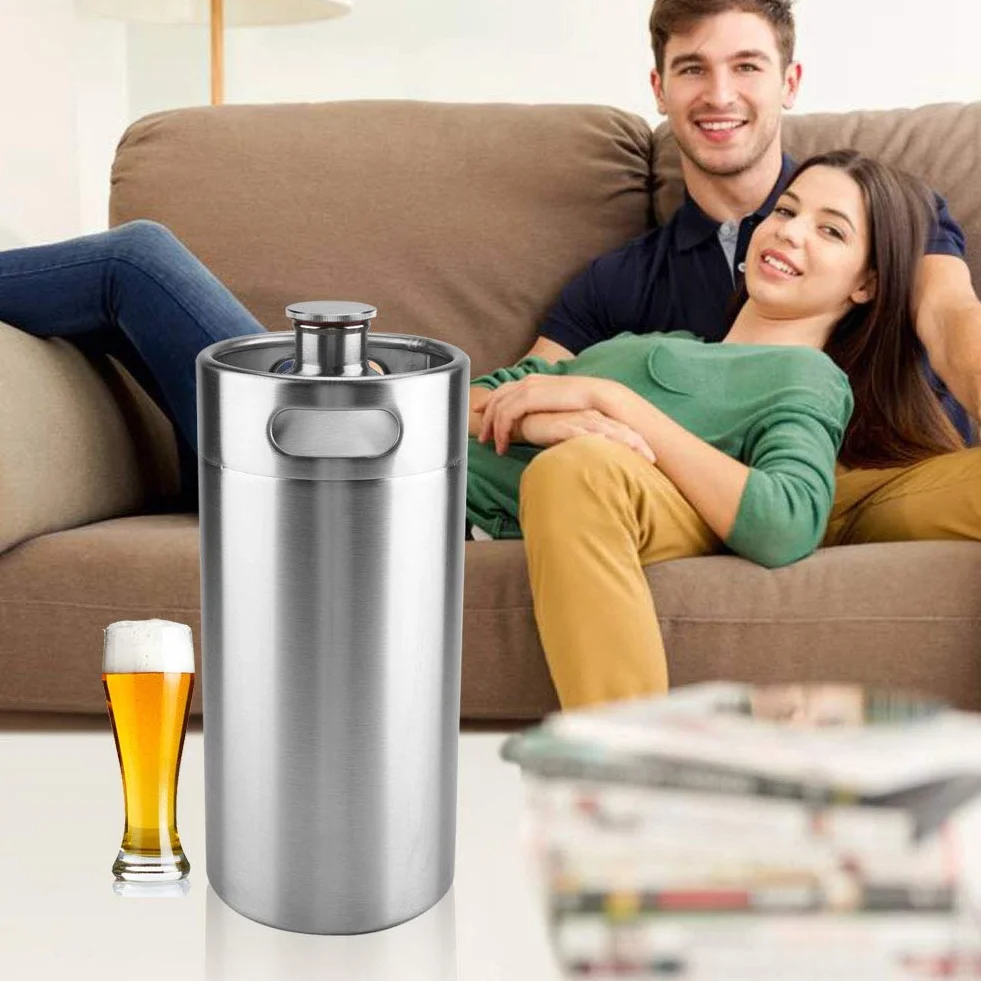 Mini keg Growler ze stali nierdzewnej 3,6 l Beczka na piwo