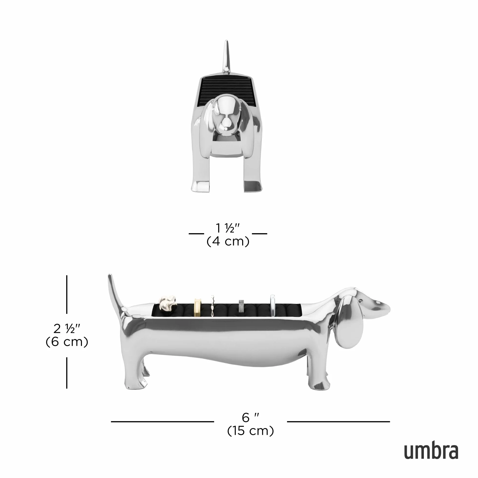 Umbra Uchwyt na pierścień Dachsie, chrom