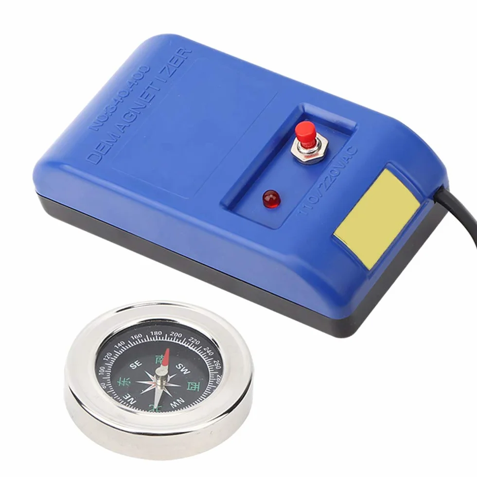 Rozmagnetyzujący, wysokiej jakości narzędzie do demagnetyzacji 110 V-220 V, przenośne do naprawy zegarka, odmagnesowywanie śrub zegarowych (europejska regulacja)