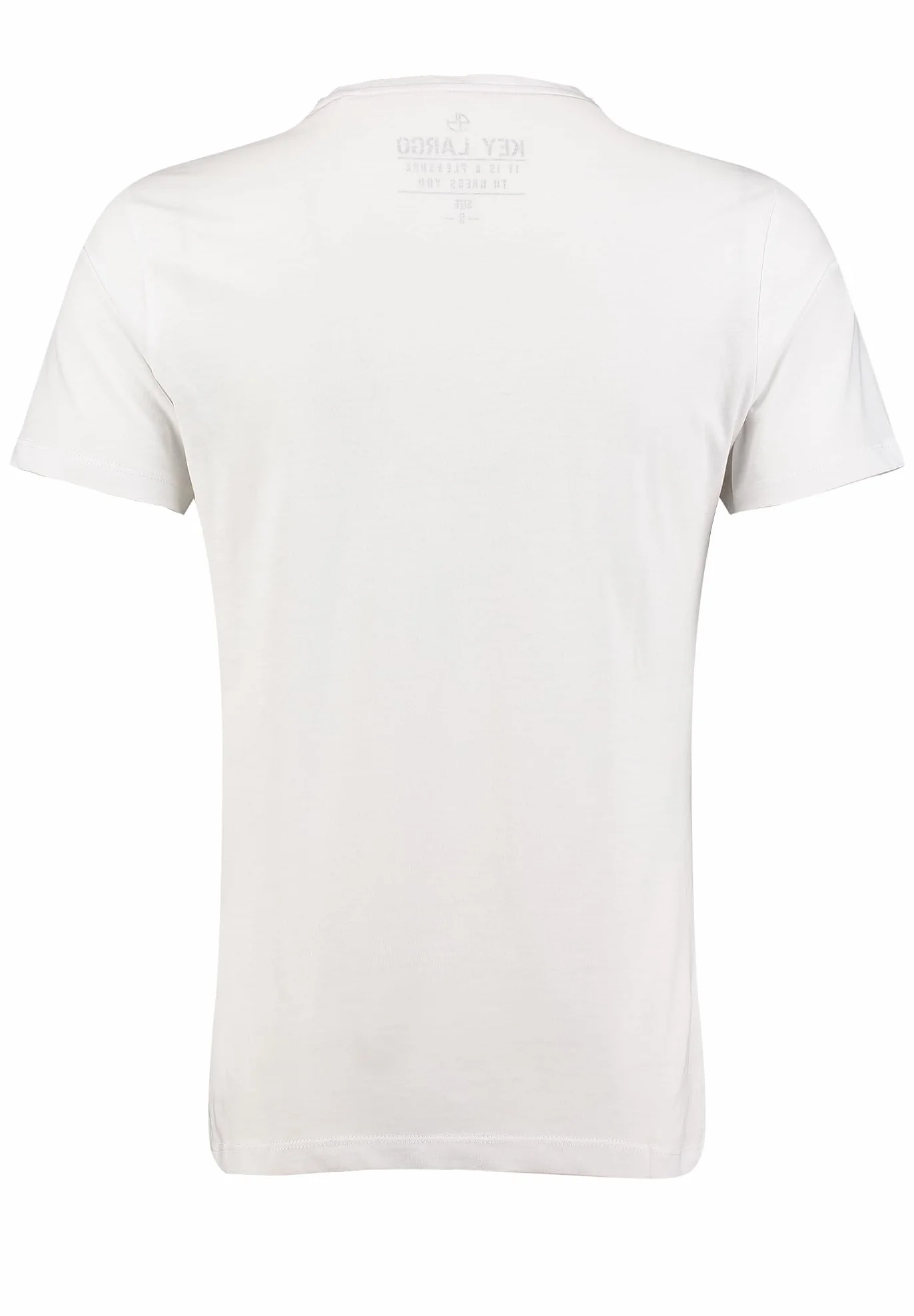 KEY LARGO T-shirt męski MT KLPIMP Tiger Round, biały (1000), L