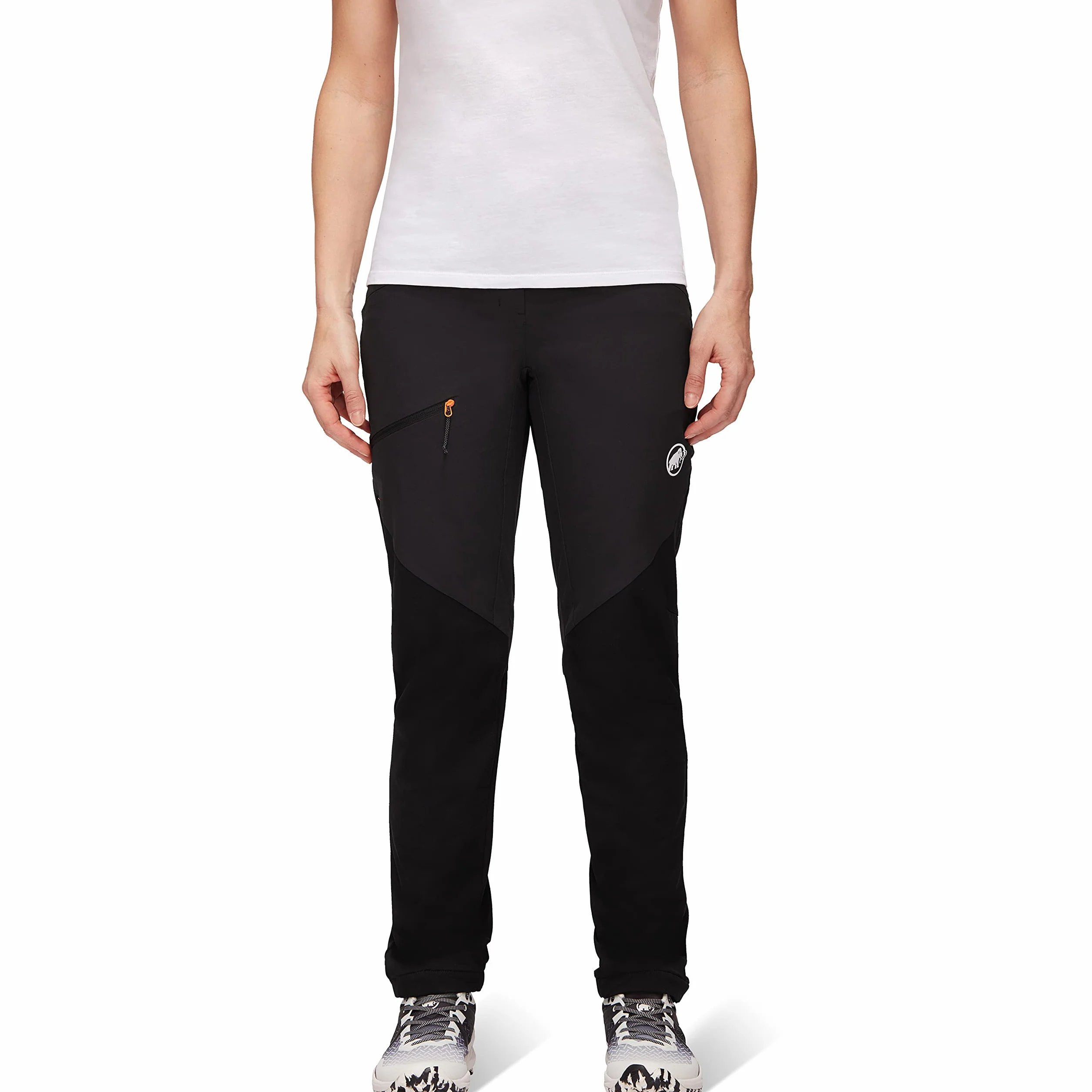 Mammut Courmayeur SO Pants Women – Damskie Spodnie Softshell | Oddychające i Wiatroodporne | Czarne, Rozmiar 36