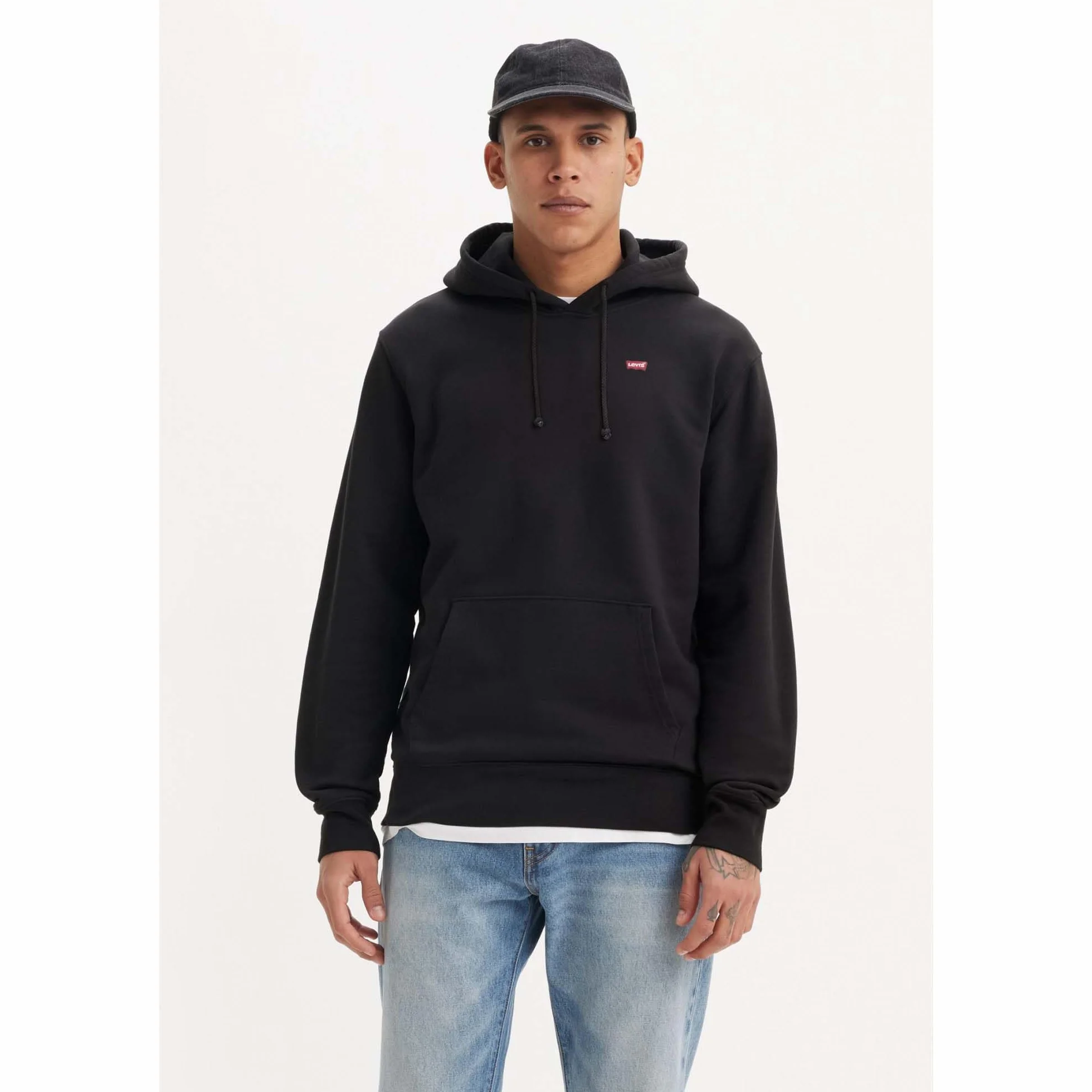 Levi's New Original Sweatshirt Hoodie Mężczyźni, Mineral Black, S