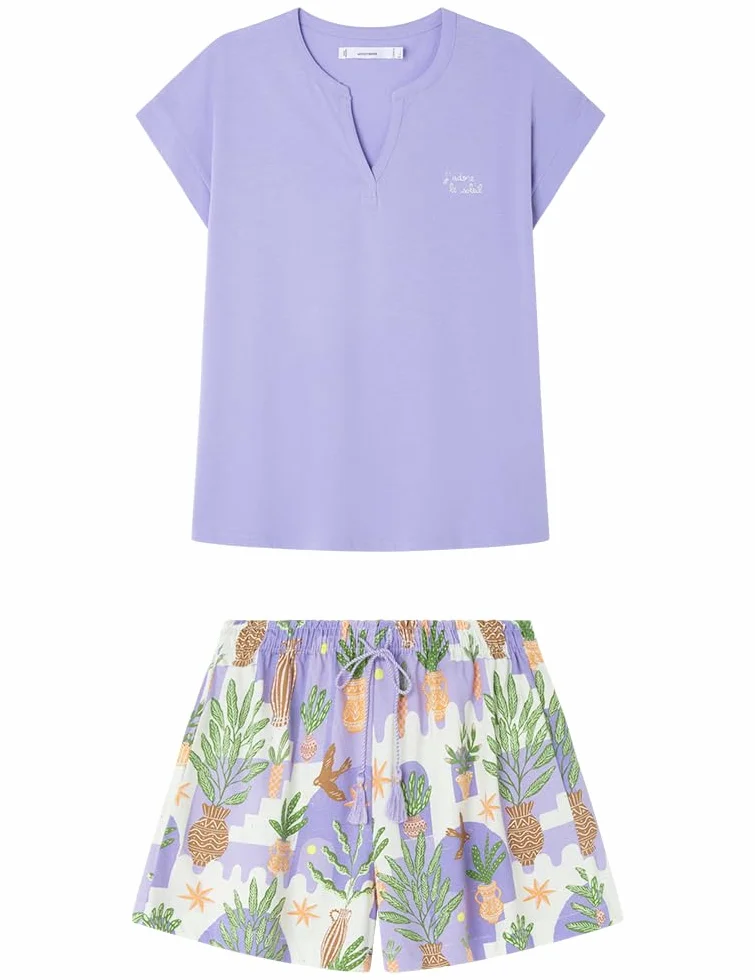 Women'secret 3599170 Piżama, Damska, Fioletowa, XS, Fioletowy, XS