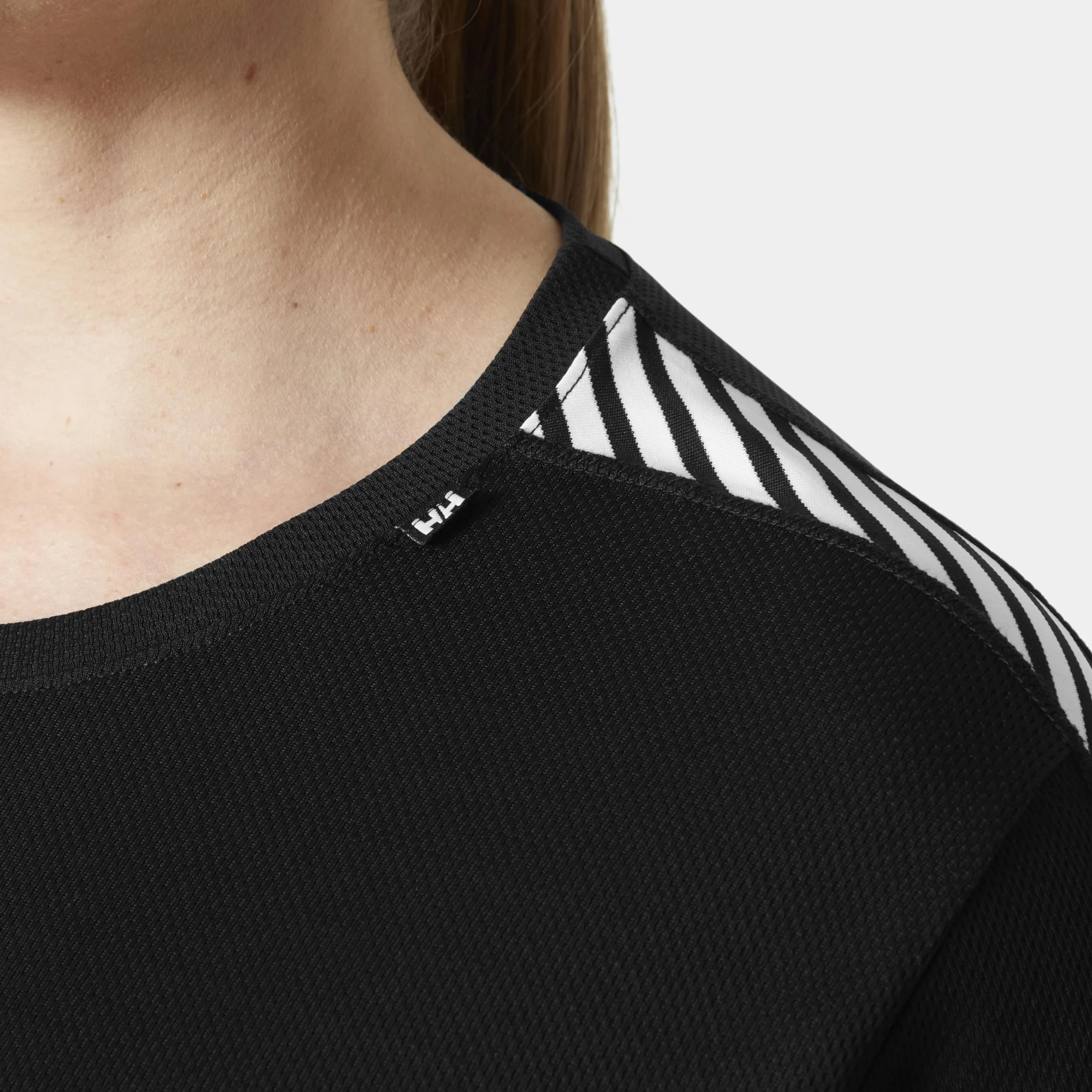 Helly-Hansen Kobiety W HH Lifa Crew Koszulka Termiczna, Czarny, M