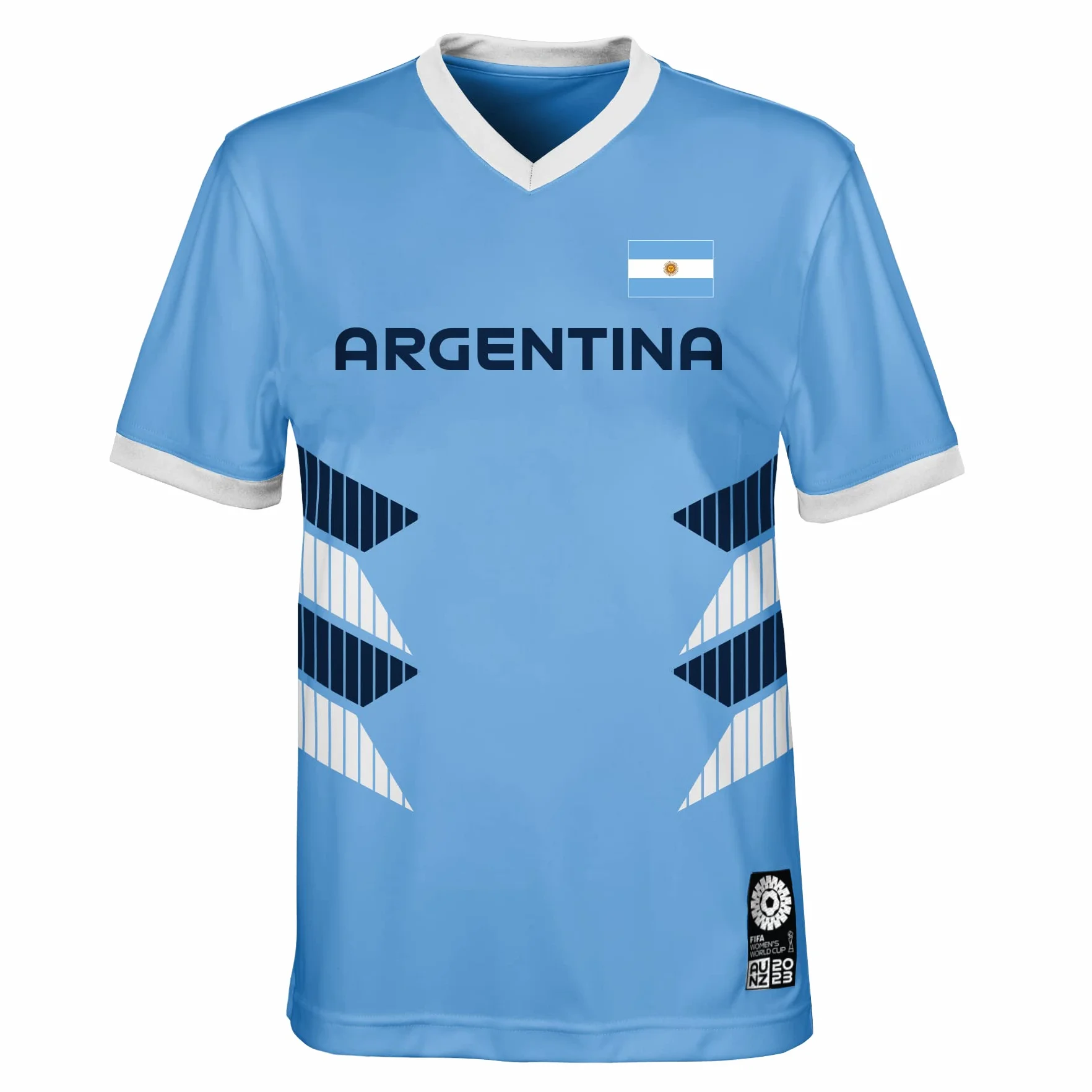 FIFA Oficjalna damska koszulka drużynowa Mistrzostwa Świata w Piłce Nożnej 2023 dla dorosłych, Argentyna T-Shirt (opakowanie 1 szt.)
