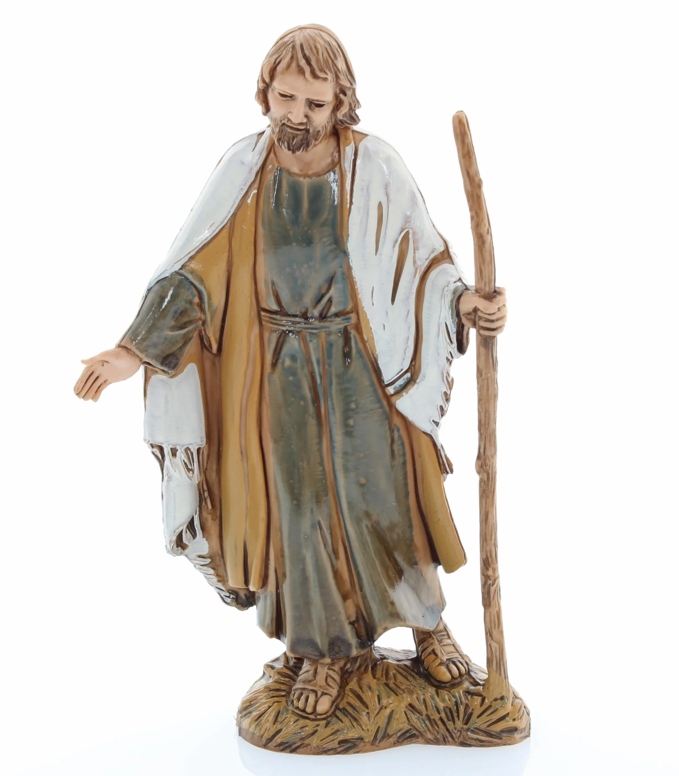 Moranduzzo Szopka bożonarodzeniowa 3 figurki do szopki 10 cm - STANDARD 10 cm - skala 1:20 - niezniszczalne ręcznie wykończone figurki, rzeźbiarz M. Landi, wyprodukowane we Włoszech