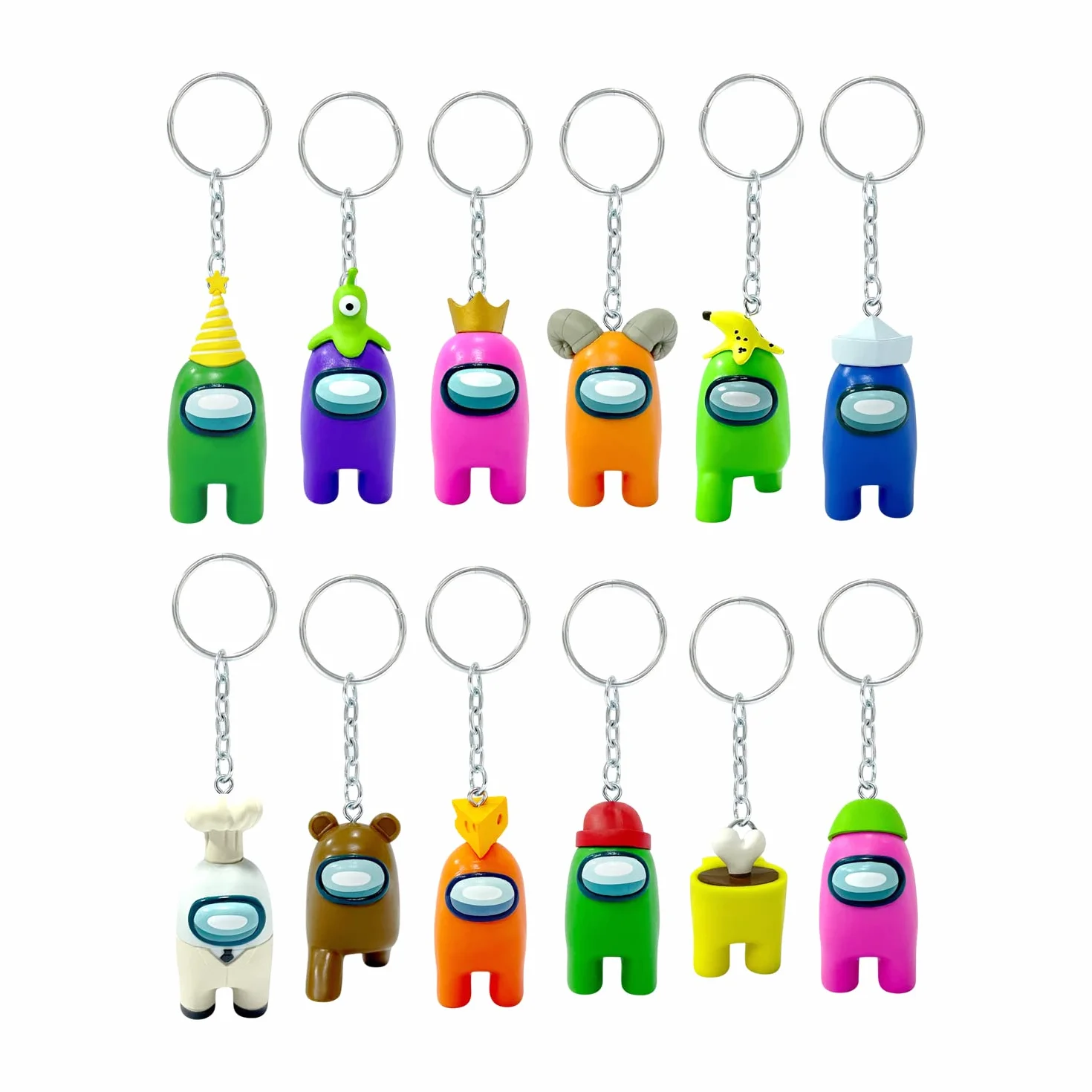 Among Us Figuralne breloki Seria 2 oficjalnie licencjonowane Crewmate