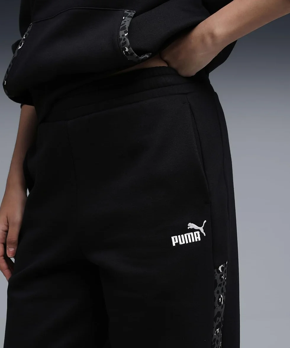PUMA Ess Graphic Animal Comfort High-waist Sweatpants Fl Cl - Spodnie z dzianiny Kobiety