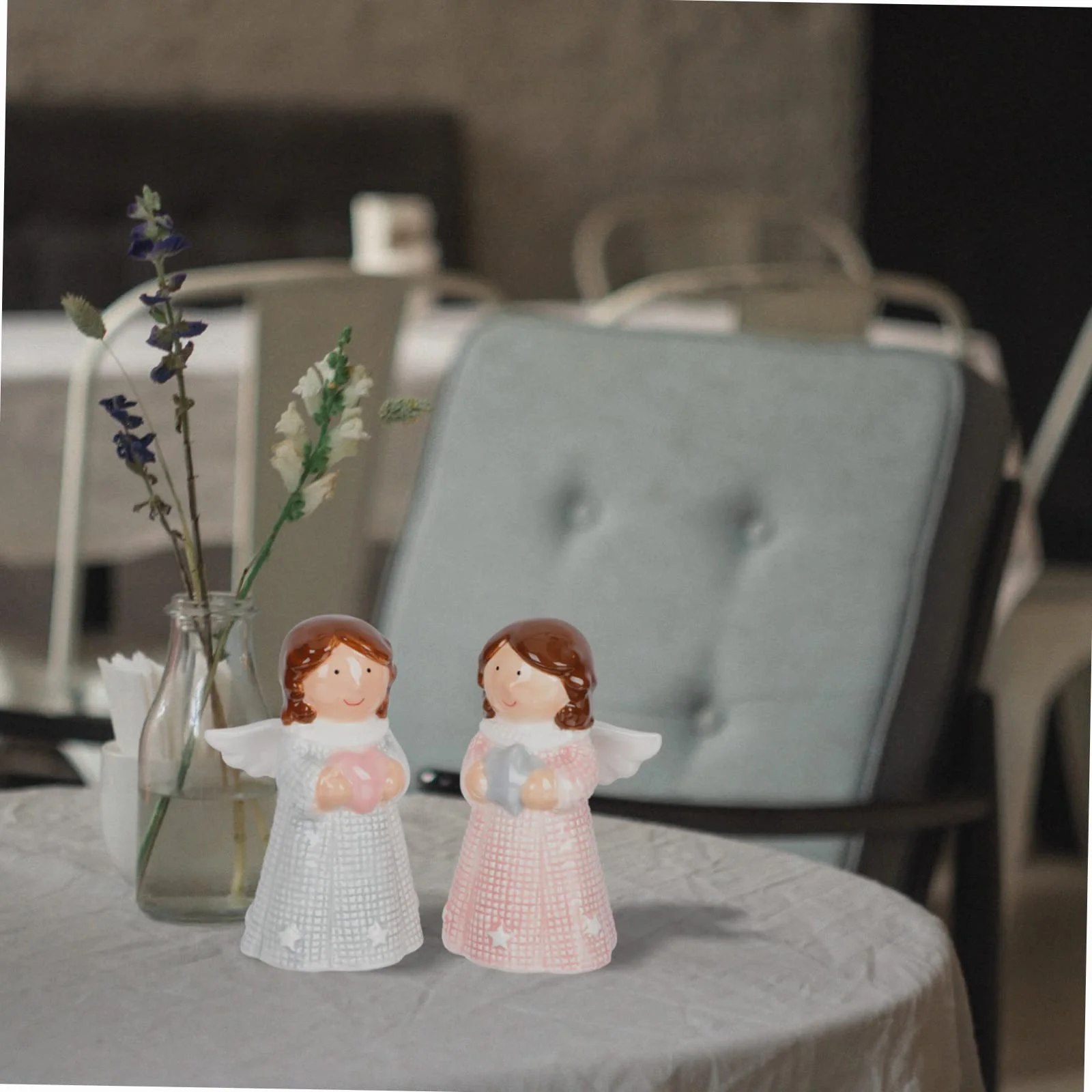 Yardenfun Ceramiczny Anioł Pieprzniczka Dekoracja Domu