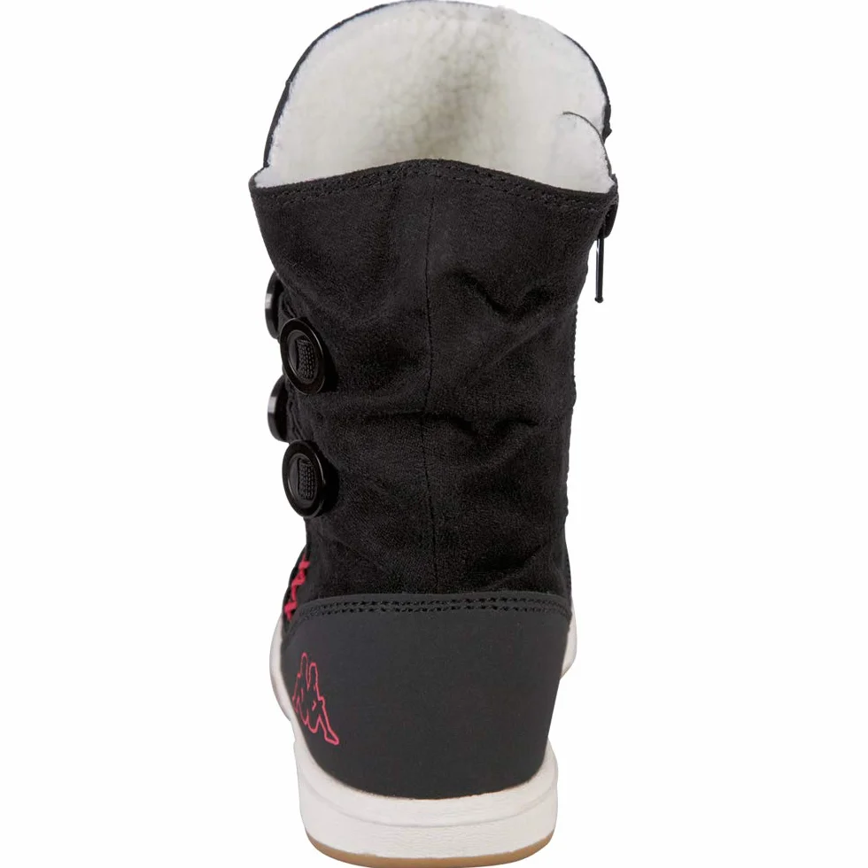 Kappa Chłopięce buty dziecięce unisex kremowe botki dziecięce, Czarny