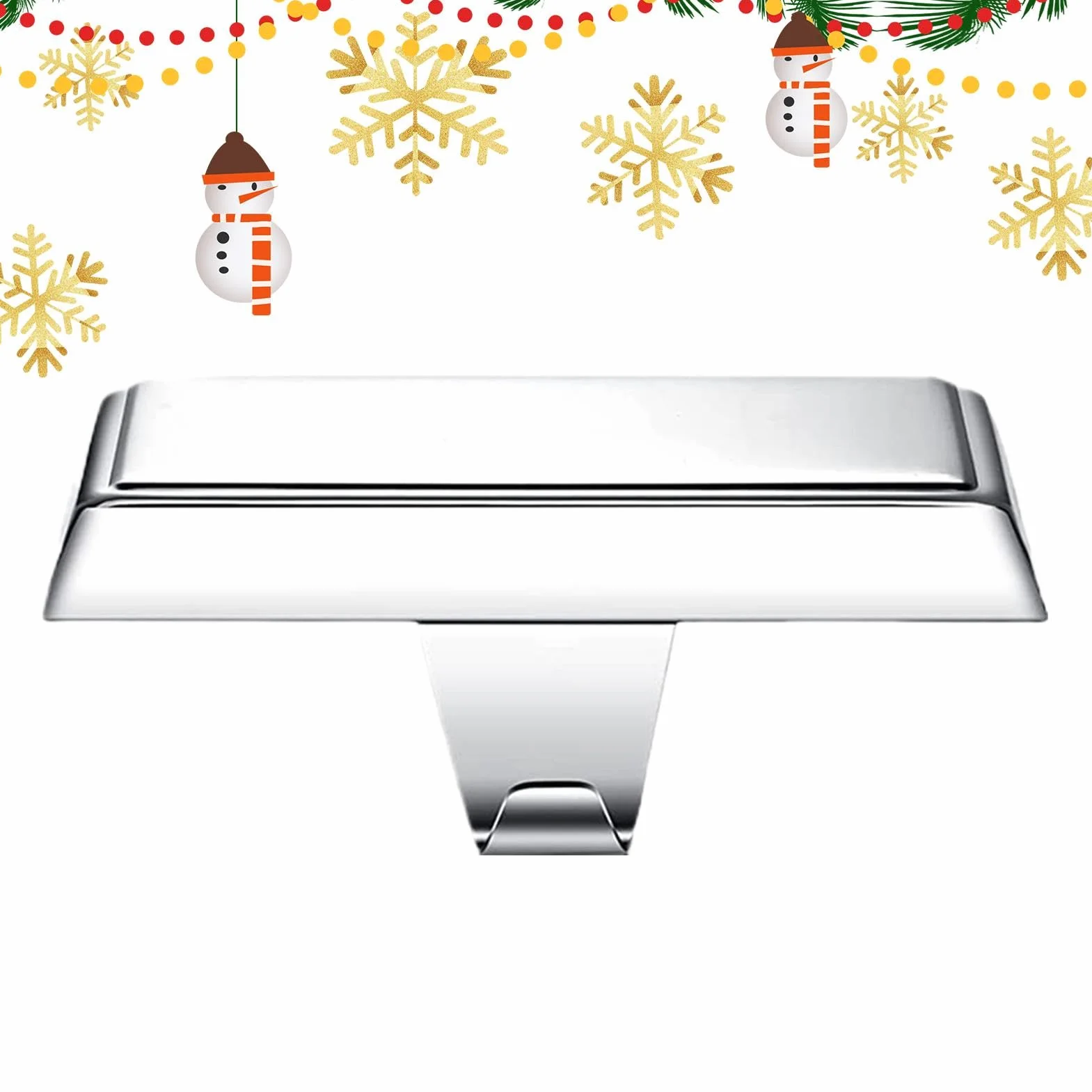 Metal Stocking Rack Base for Fireplace Heavy Duty Non-slip Christmas Storage Holder