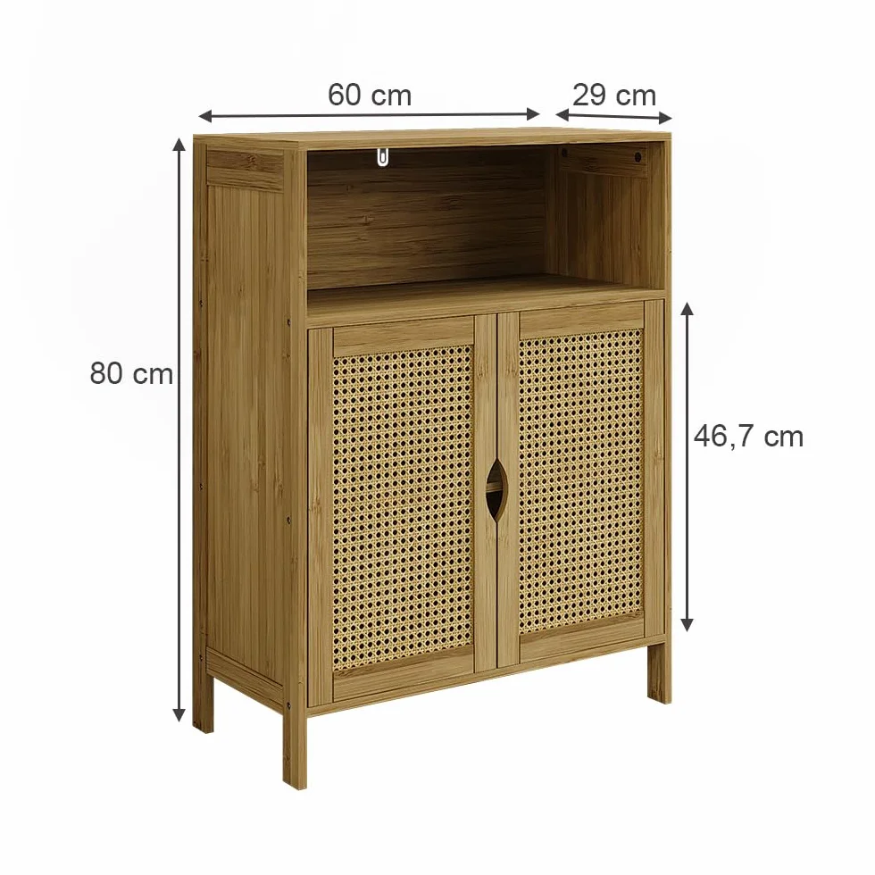 Vicco Szafka Midi "Liora", Bambus, 60 x 80 cm