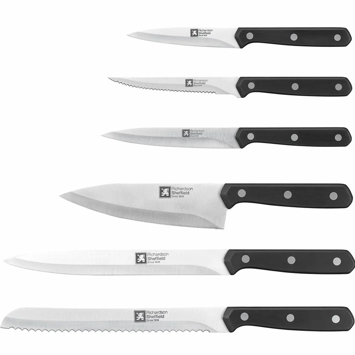 Richardson Sheffield Nóż Cucina Santoku 17,5 cm Srebrny