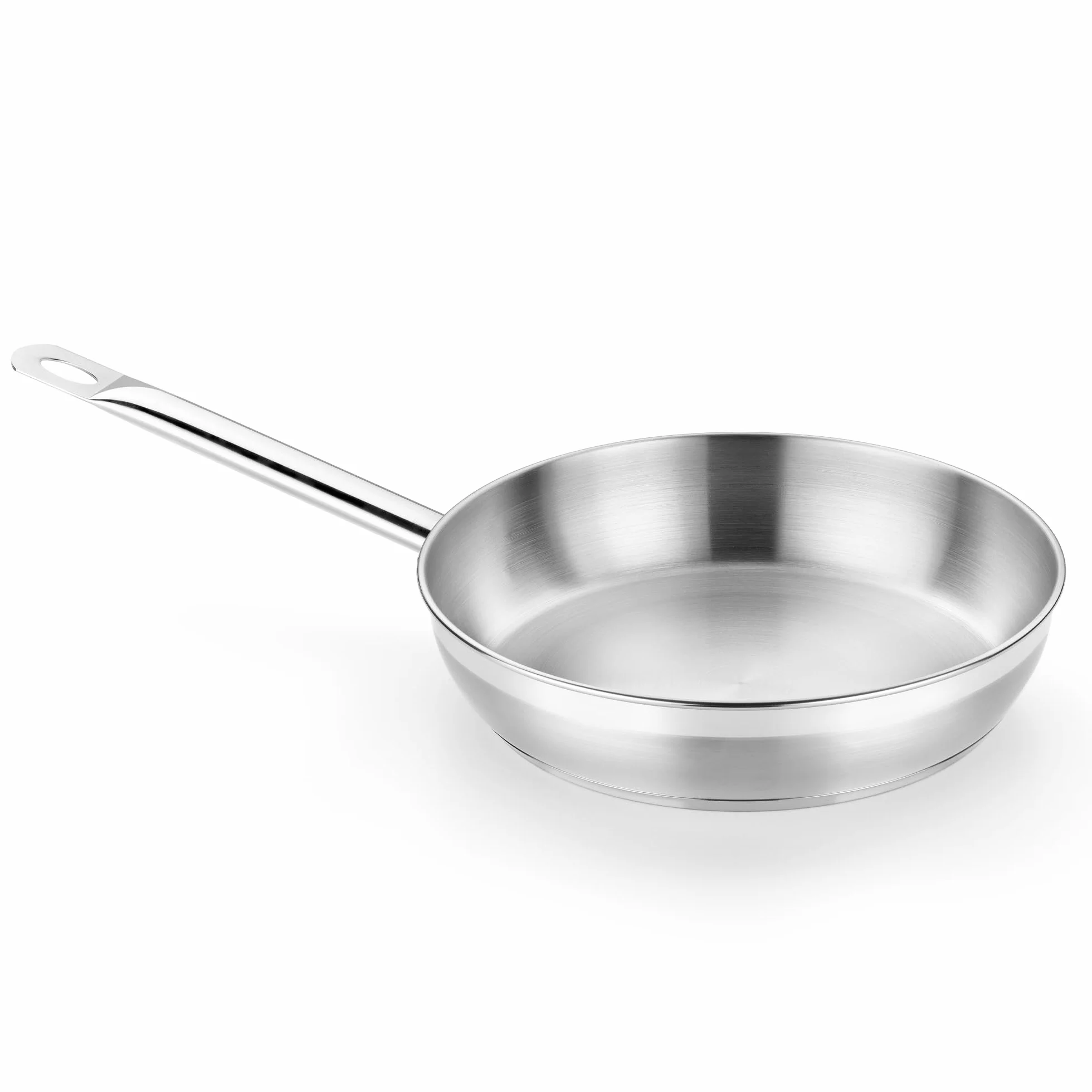 Patelnia ze stali nierdzewnej 26 cm srebrna