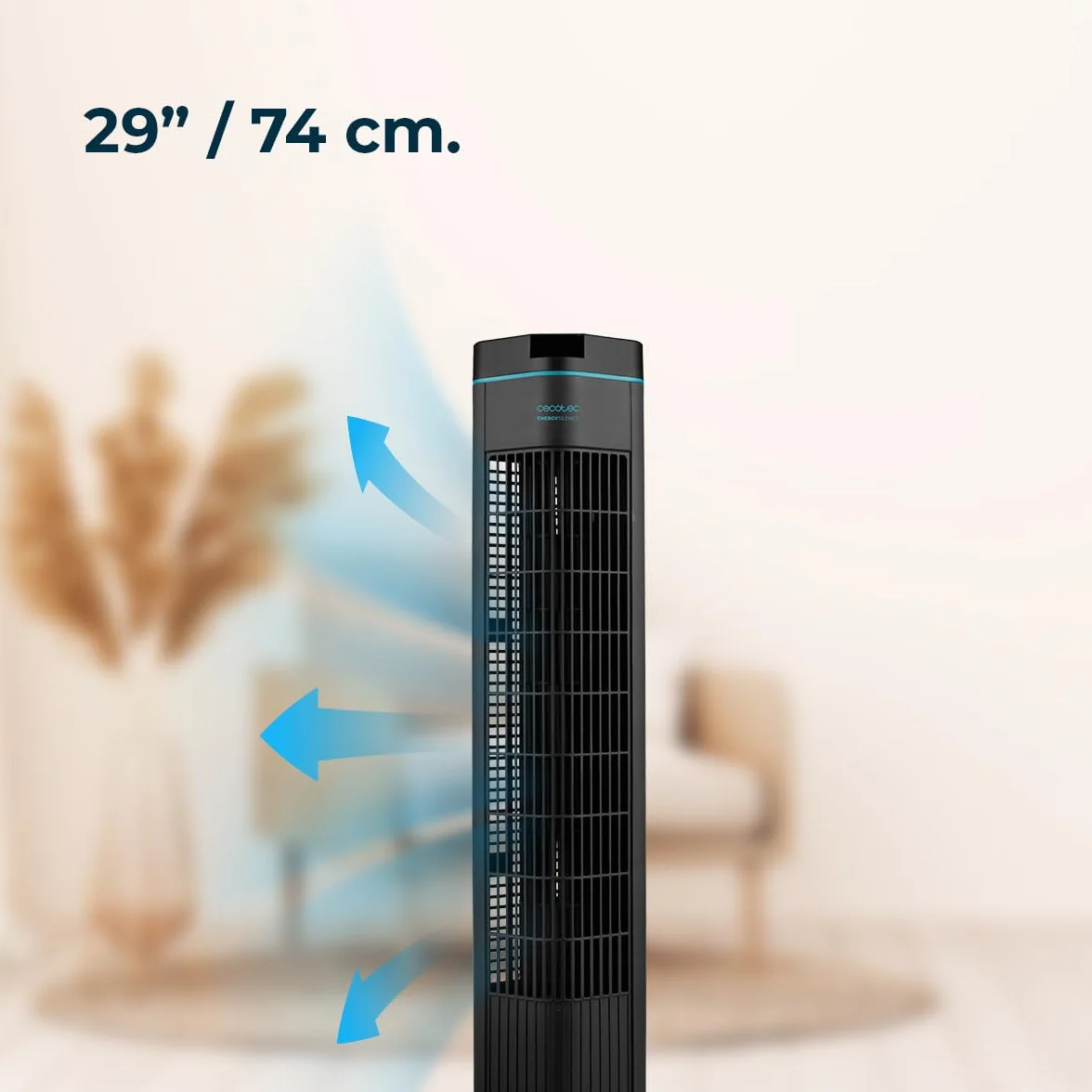 Cecotec Wentylator wieżowy EnergySilence 690 Skyline 29" 50 W stojący 3 tryby timer 8h oscylacja 90°