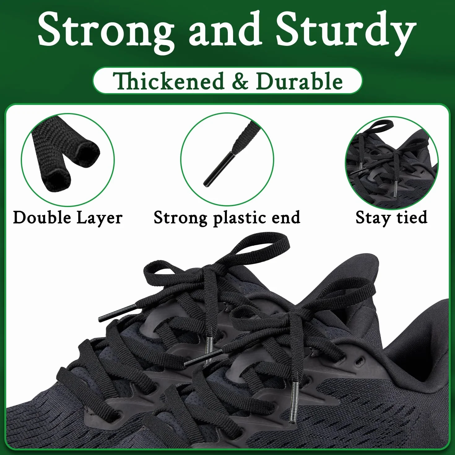 Endoto Sznurówki do HOKA ONE ONE Butów, Płaskie Sznurowadła Zamiennik Sznurowadeł Zamienne Shoe Laces Replacement Shoelaces