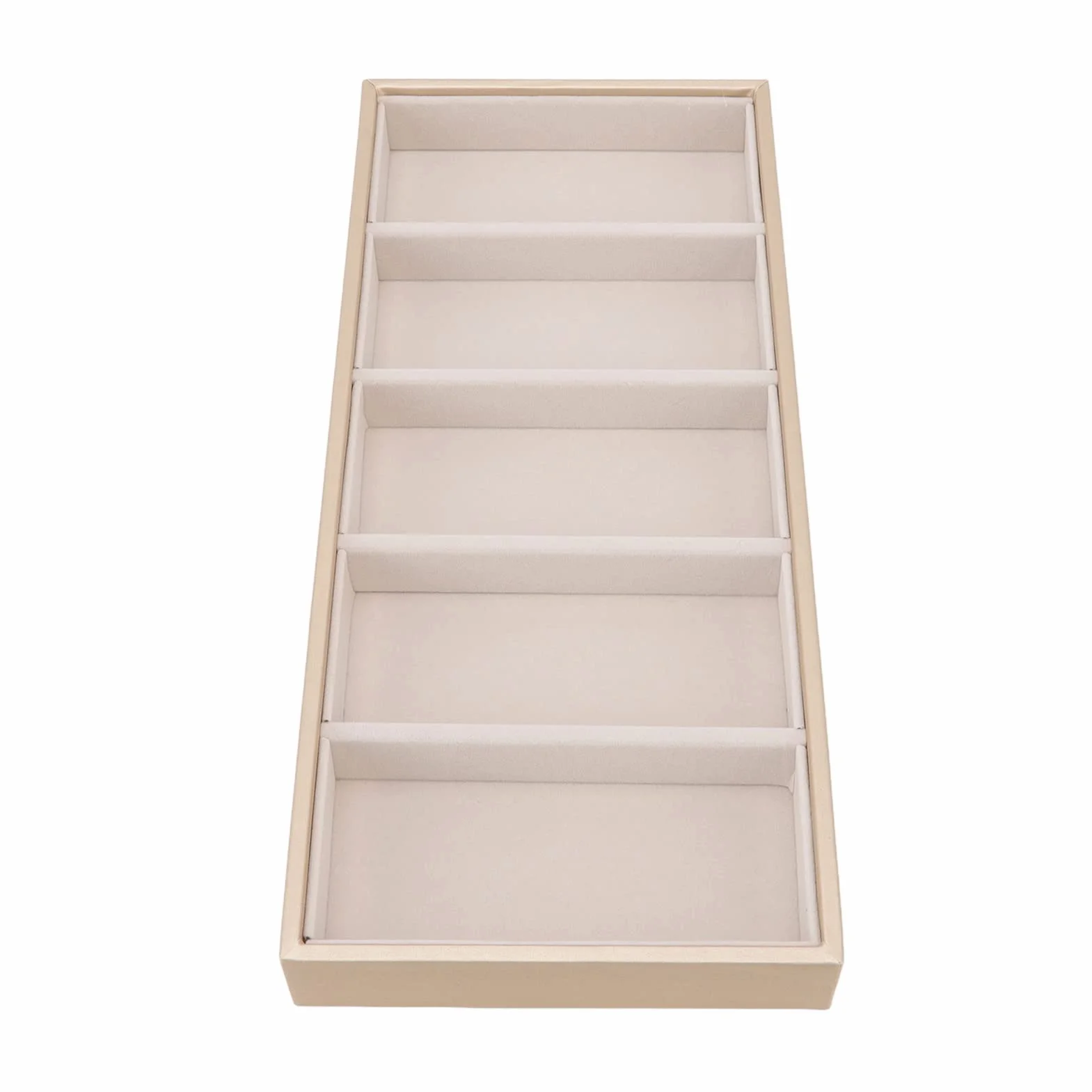 Etui na Okulary, 5 Siatek Organizer na Okulary Przeciwsłoneczne dla Kobiet Mężczyźni Bez Osłony, Schowek na Okulary Witryna na Okulary do Szuflady na Biurko, Akcesoria do Organizacji(Beżowy)