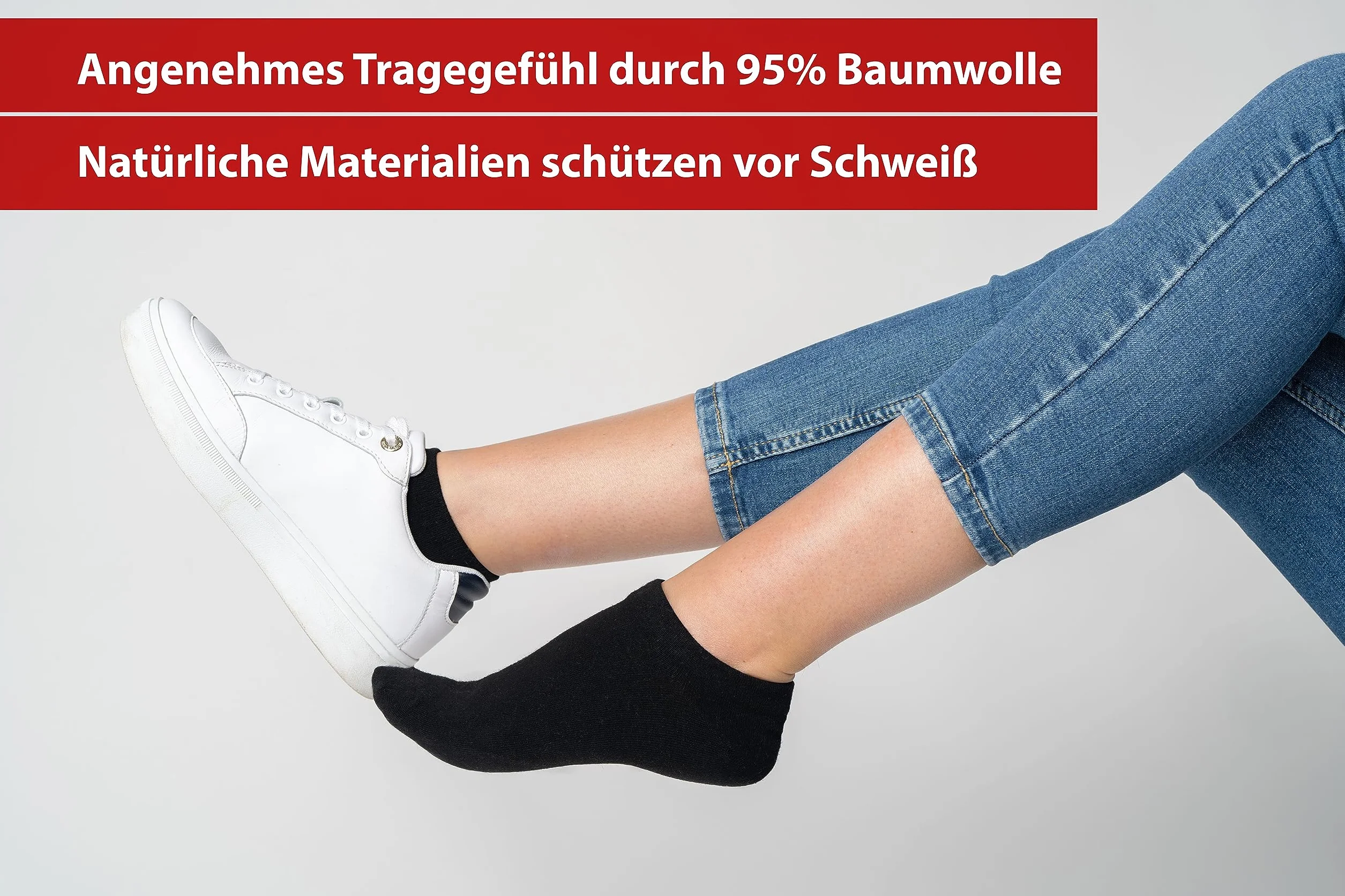 Skarpetki męskie do trampek, 10 par, kolor czarny, 5% elastan, 95% bawełna, unisex