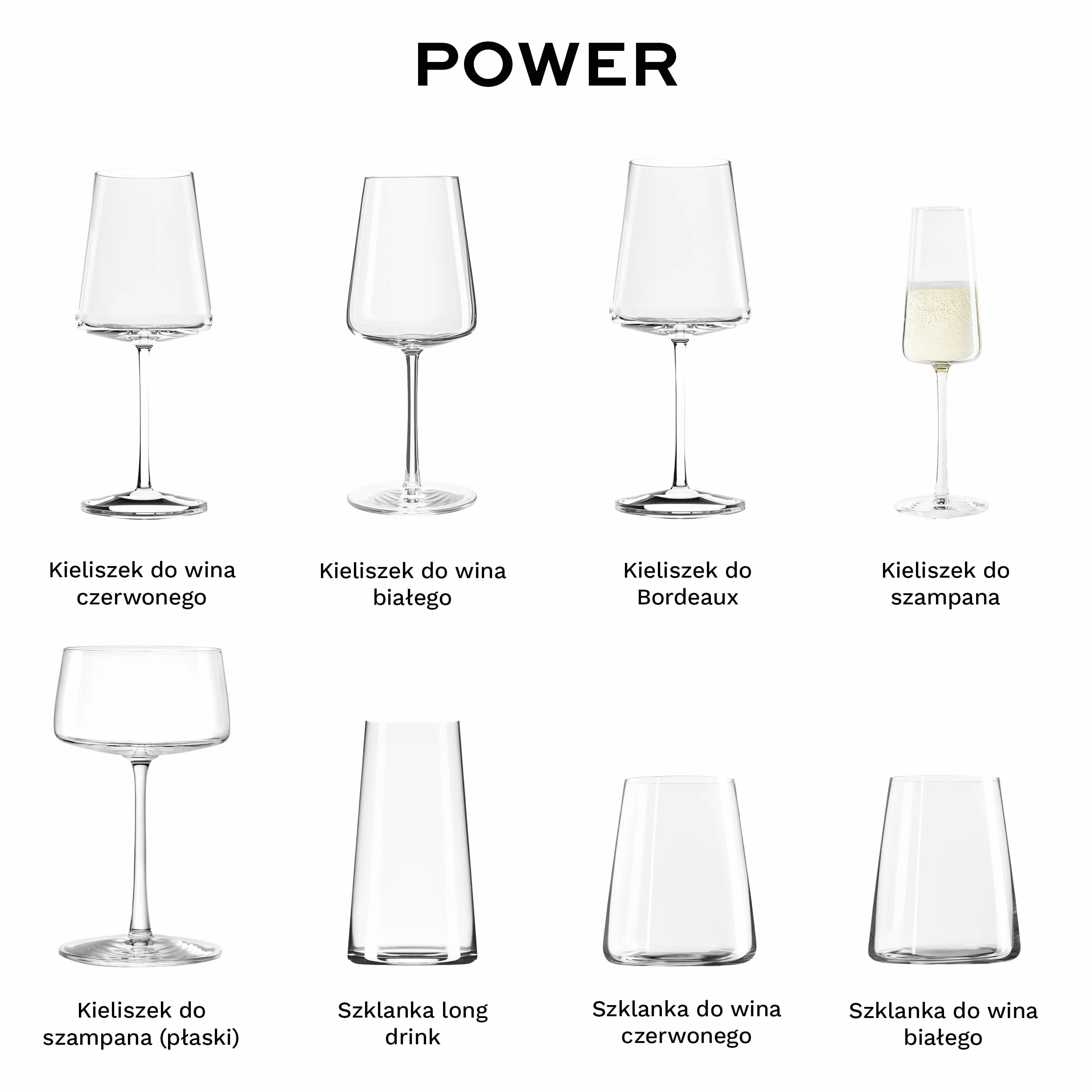Kieliszki do Szampana Stölzle Lausitz Power 6 sztuk, 240ml – Eleganckie Kieliszki z Kryształu Idealne do Prosecco i Win Musujących – Wysoka Jakość Niemiecka – Odporne i Nadające się do Zmywarki