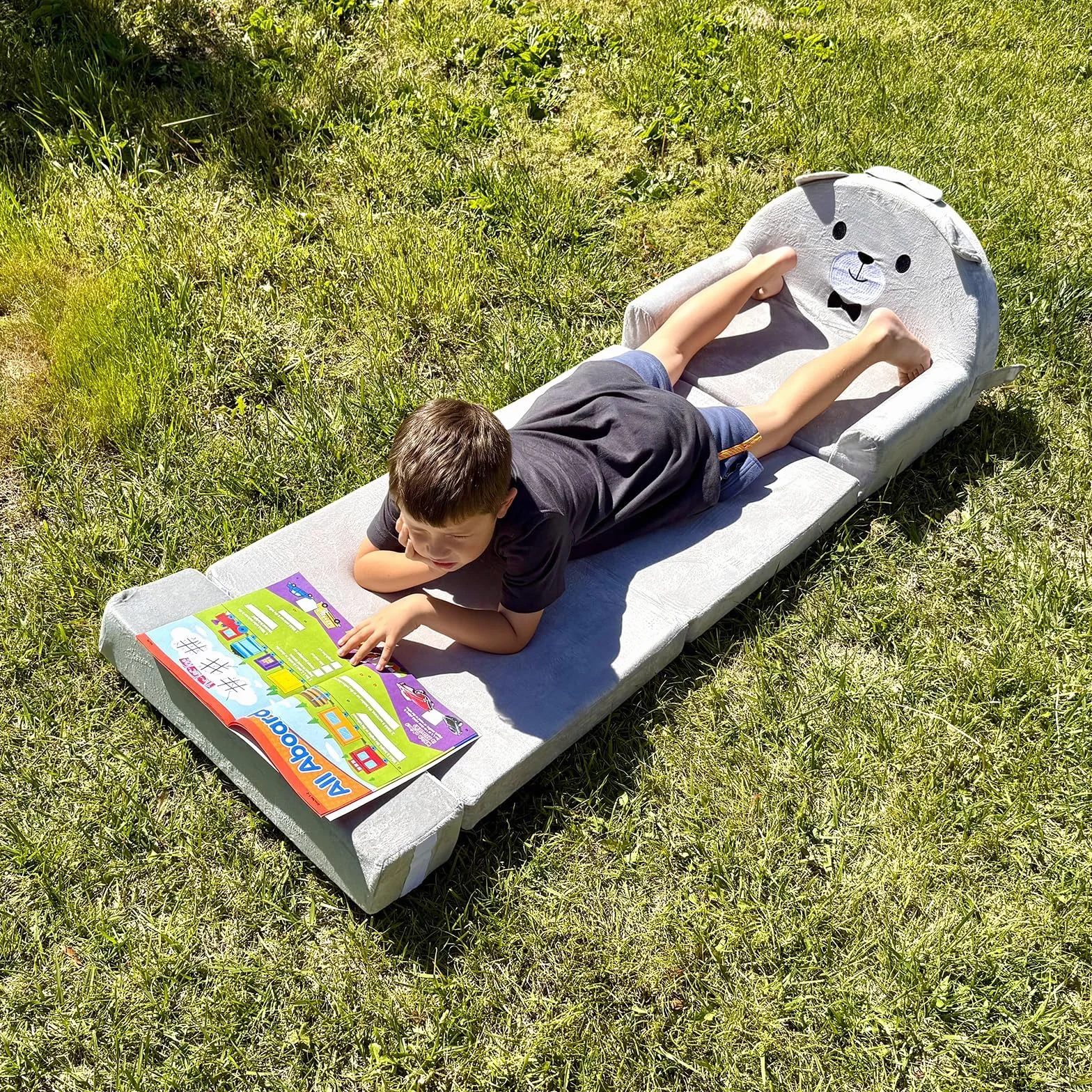 Składane krzesełko dla małych dzieci 2 w 1, rozkładany fotel, mini kanapa, 150 cm, miękki aksamit