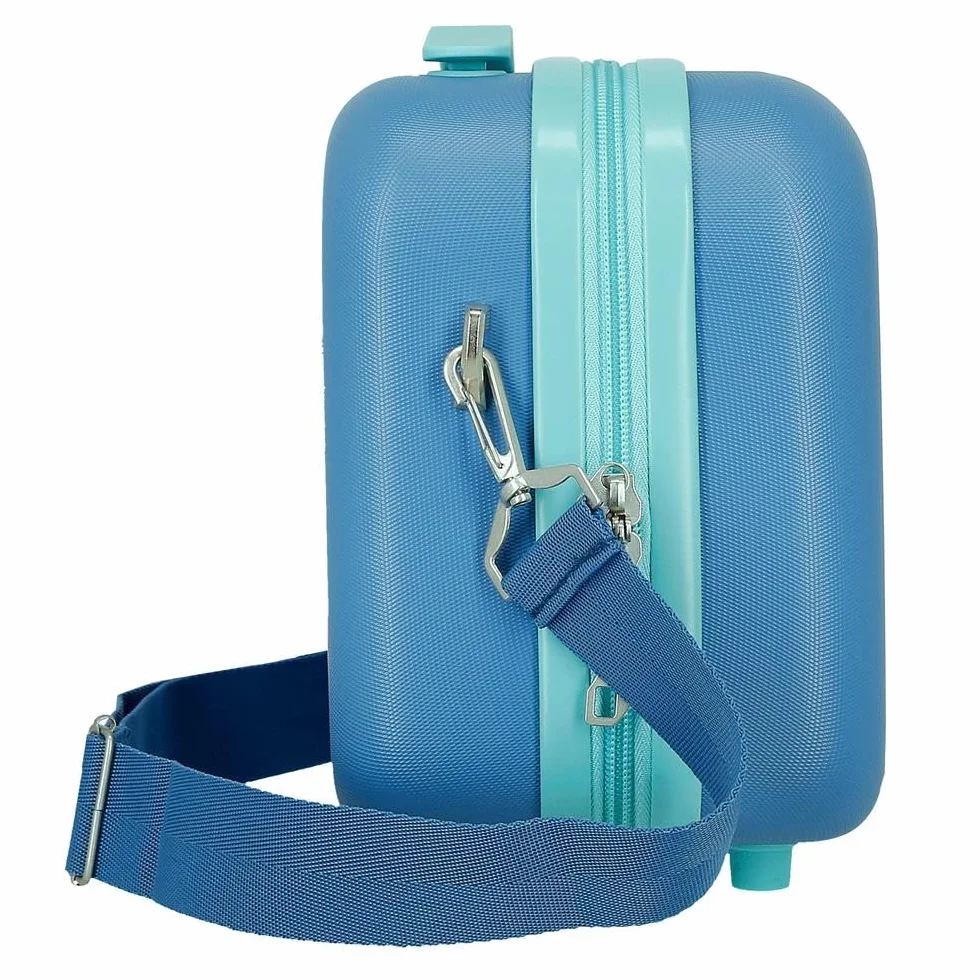 Joumma Disney Travelling with Stitch Nececer adaptowalny niebieski 29 x 21 x 15 cm twardy ABS 9,14 l 2,8 kg, niebieski, jeden rozmiar, krawat, możliwość dopasowania, NIEBIESKI, Jeden rozmiar, Nececer