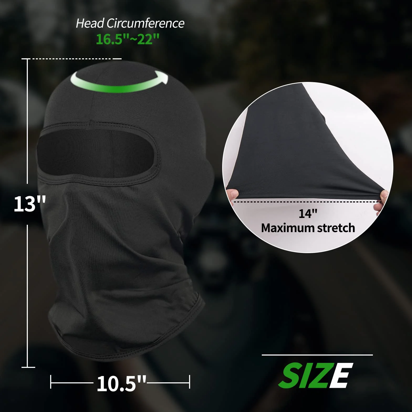 LONGKING Balaclava Face Mask Uniseks (1 w zestawie)