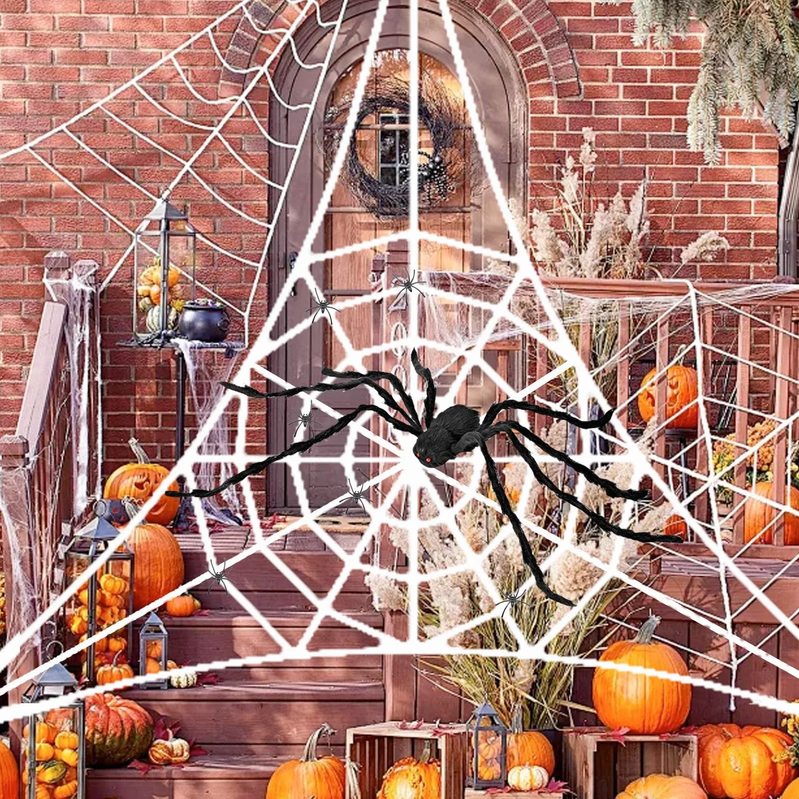 Halloween pajęczyna dekoracyjna na zewnątrz