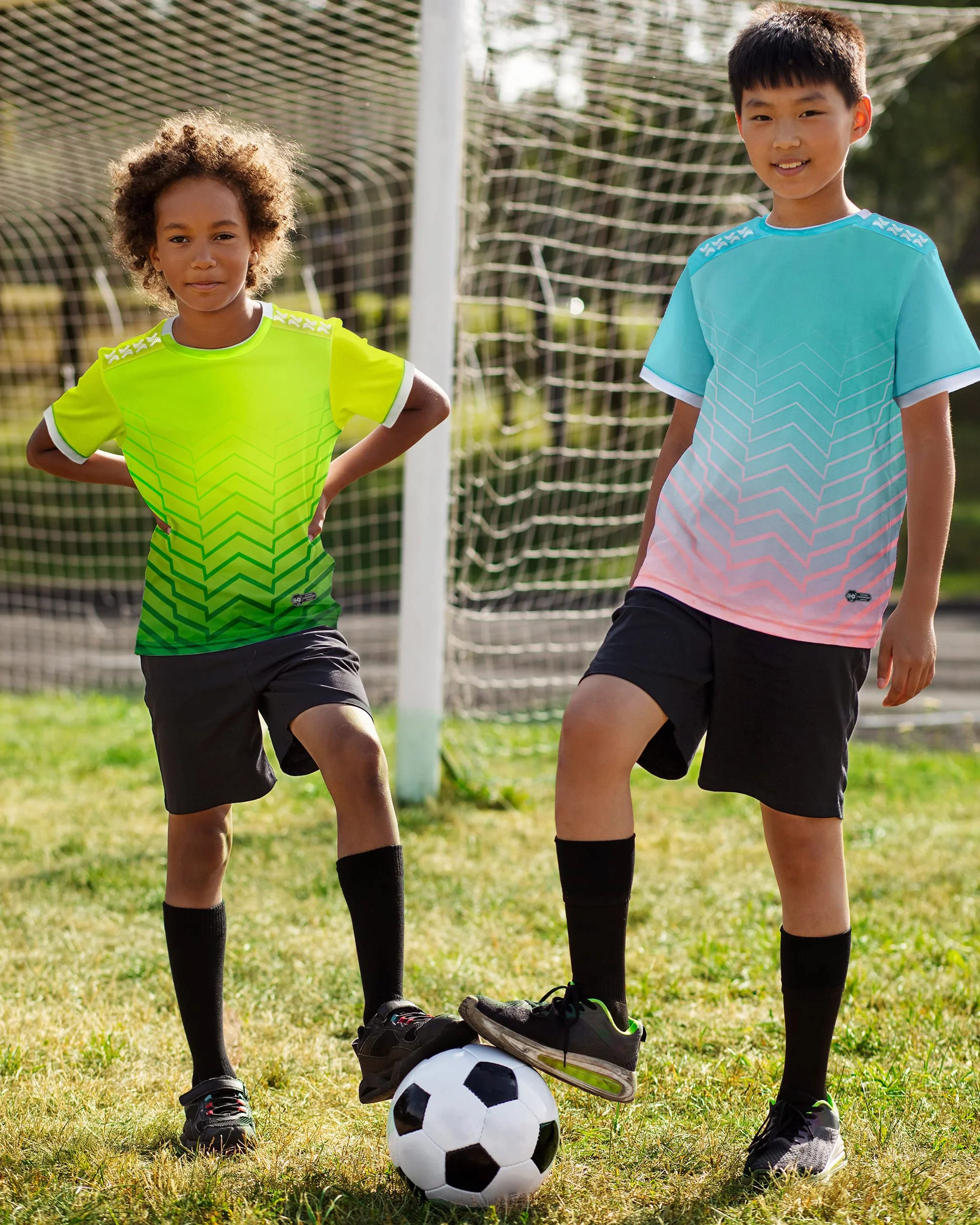 Koszulka Piłkarska dla Chłopców, Zestaw dla Dzieci, do treningu, odzież sportowa, krótkie rękawy, t-shirt i spodenki Soccer Uniforms