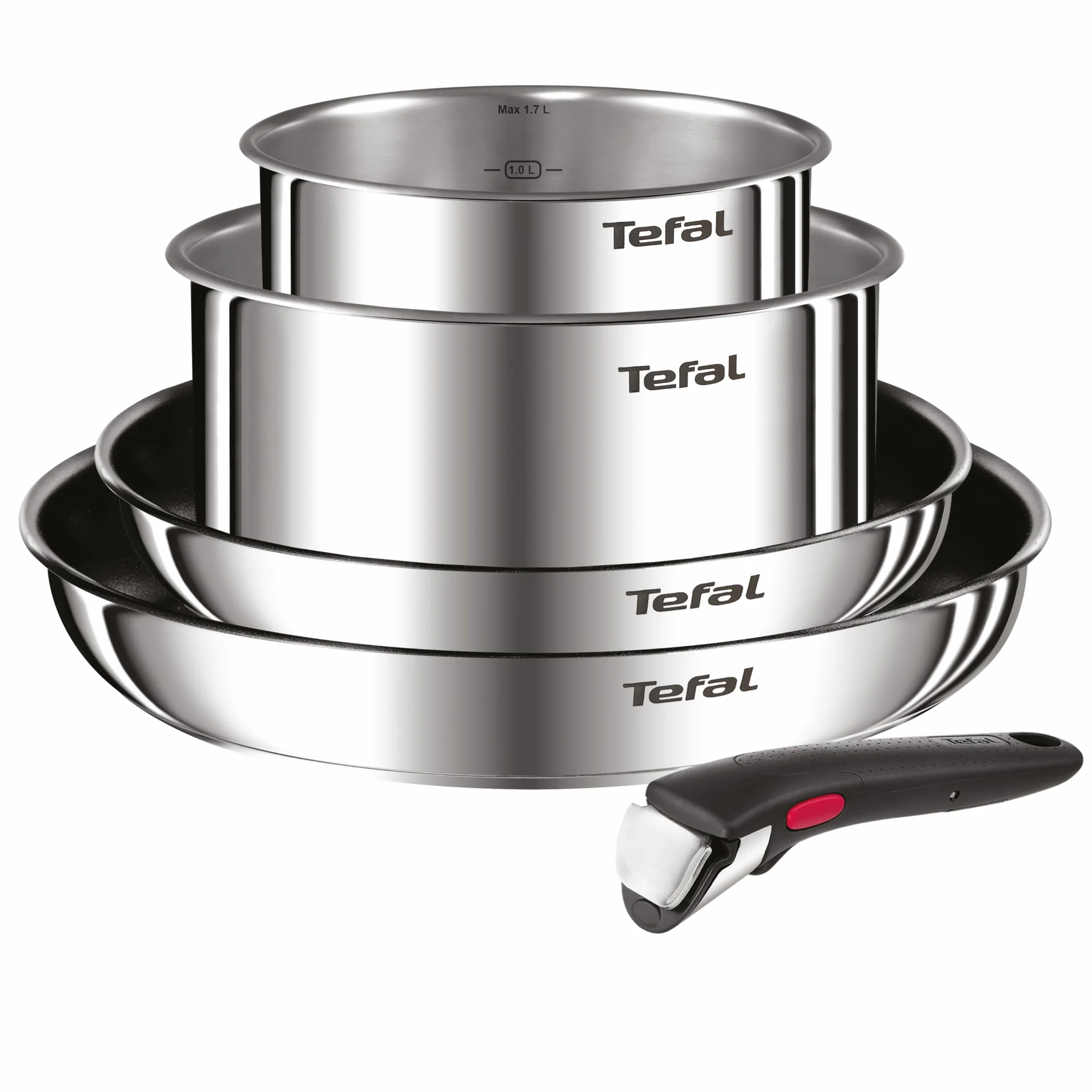 Tefal Ingenio Zestaw 2 patelni stal nierdzewna indukcyjna nieprzywierająca