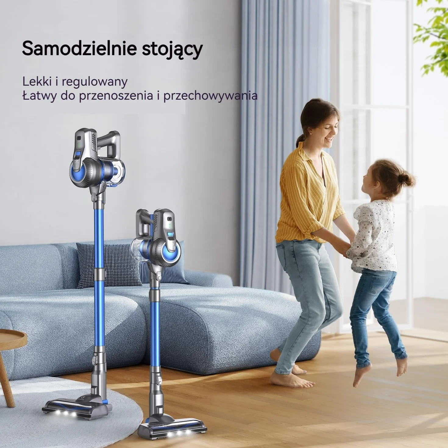 Greenote Bezprzewodowy Odkurzacz 23000Pa 6w1 Pionowy z LED 35min 1.5kg