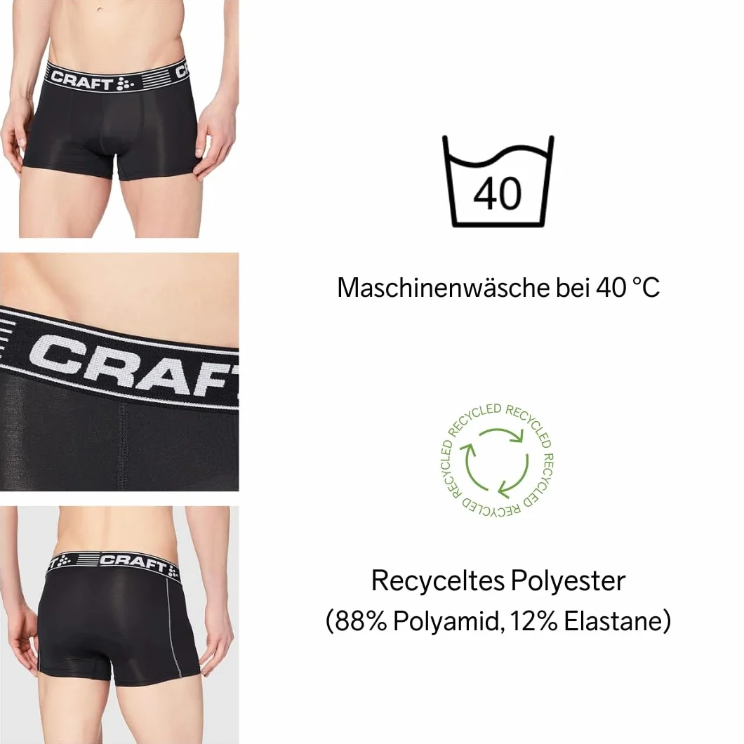 Craft Męskie bokserki Greatness Biker XL, oddychające spodnie rowerowe, wyściełane, z Infinity C6 Pad, majtki rowerowe, czarne/białe, 3XL EU