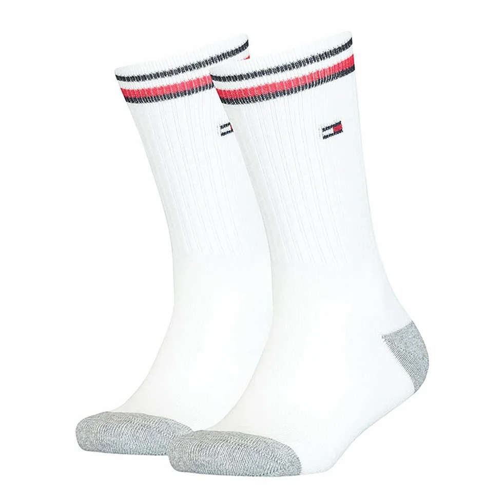 Tommy Hilfiger Tommy Hilfiger Iconic Kids' Sports skarpetki dziecięce, uniseks, 2 sztuki, biały, 39-42