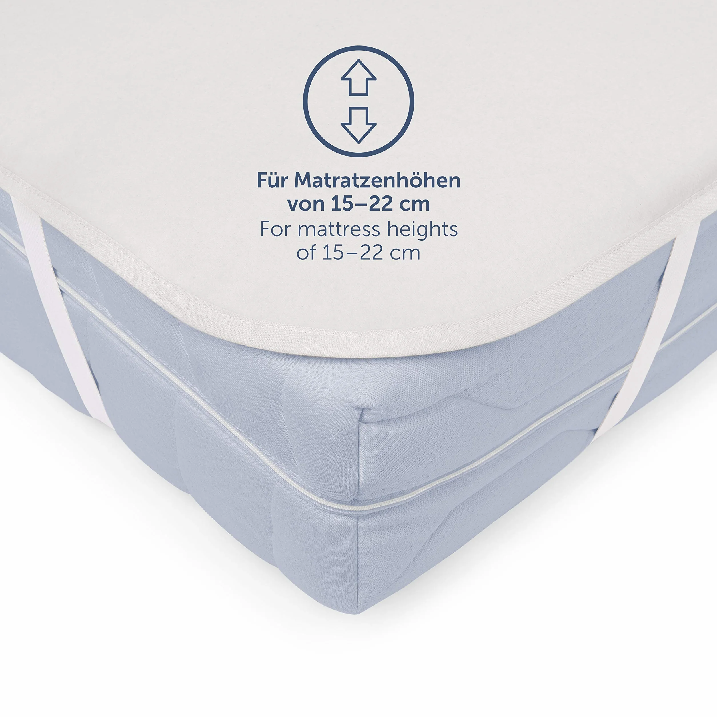 Blumtal® Premium Molton ochraniacz na materac 100x200 cm z 100% bawełny, zestaw 2 sztuki – certyfikowana nakładka na materac Oeko-Tex – oddychająca ochrona materaca – podkład na materac 100x200 cm