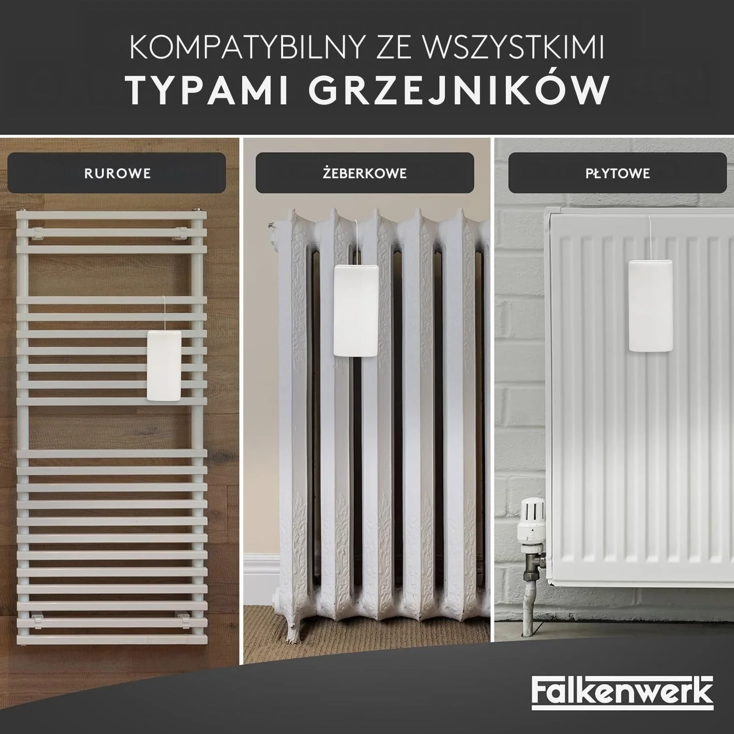 FALKENWERK nawilżacz uniwersalny z elastycznym hakiem 3 sztuki