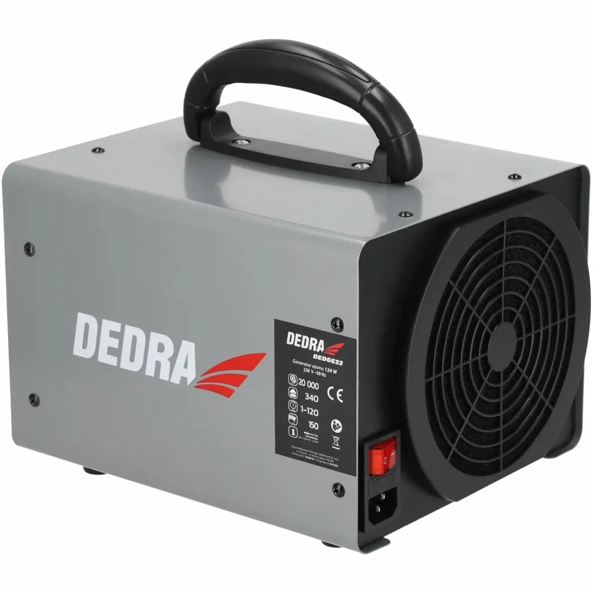Dedra DED6632 generator ozonu 120 W 340 m³/h zegar 1–120 min