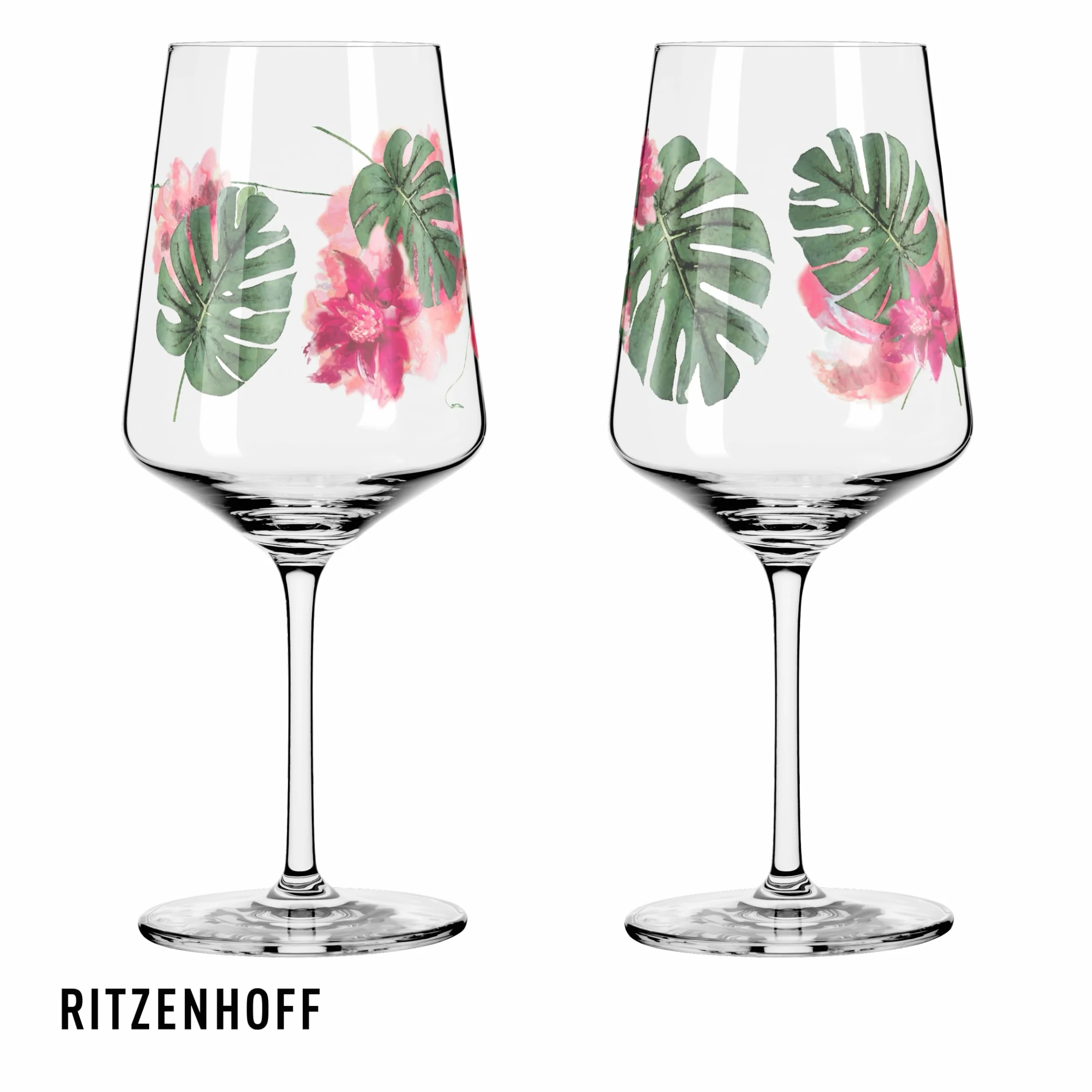 Ritzenhoff Sommersonett Zestaw Kieliszków do Aperitifu Szkło Różowy/Zielony 544 ml