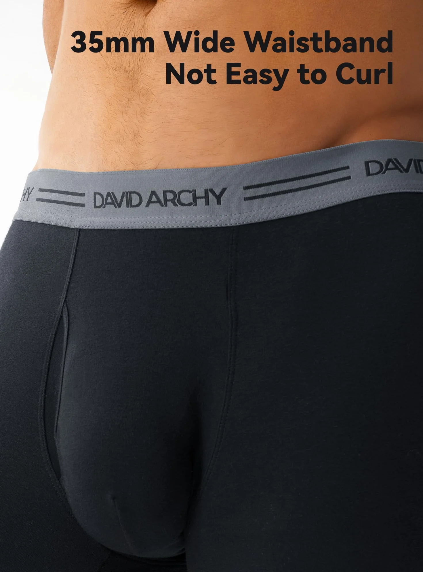 DAVID ARCHY Męskie slipy z naturalnej bawełny, miękkie i oddychające, bielizna wielopakowa