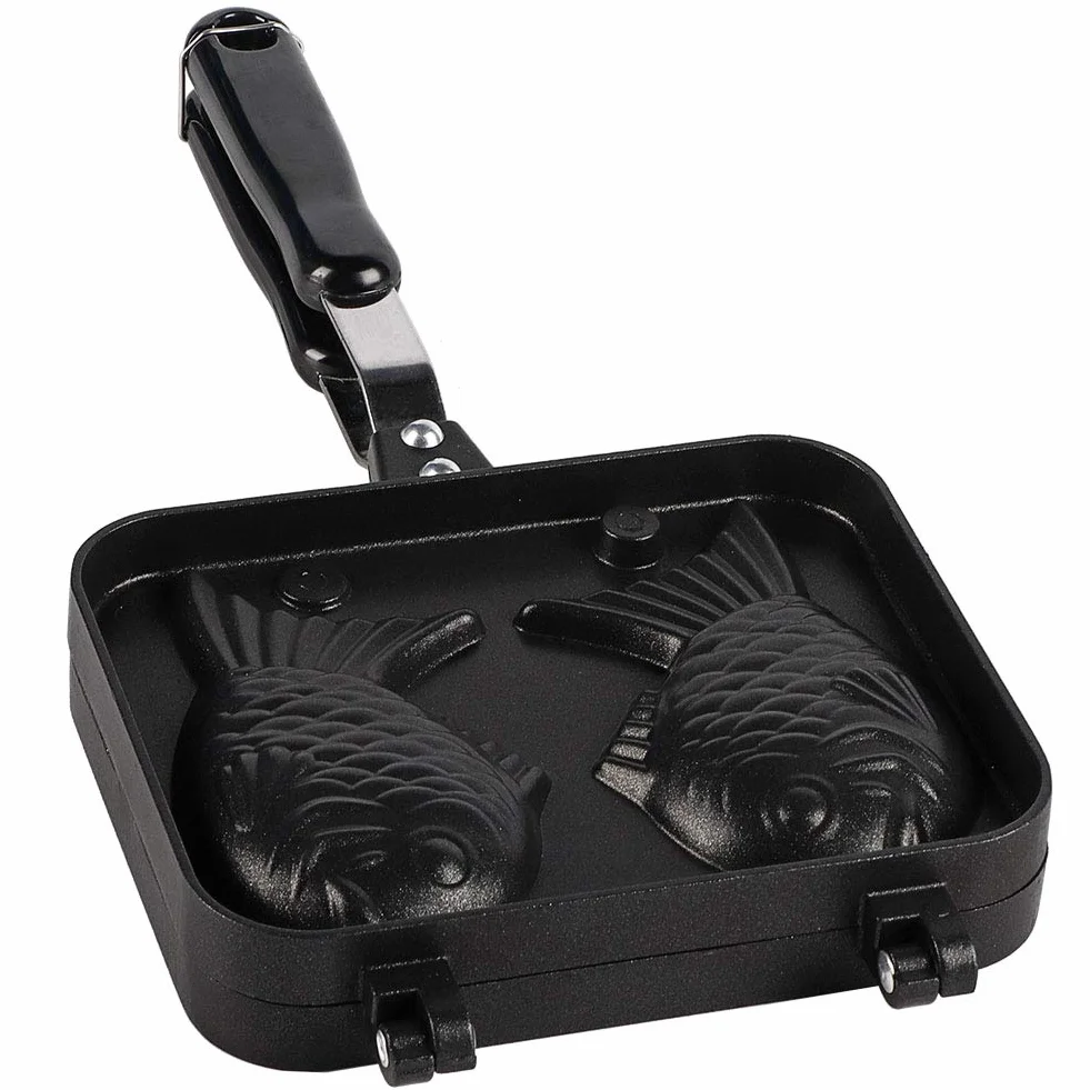 Aki, Japońska Forma do Naleśników, Taiyaki Plancha, Taiyaki, Patelnia do Ciasta Rybnego, Ryba Elektryczna Gofrownica Nonstick Pieczenia Gofrownica Pan z 2-stronnym Kształtem Ryby