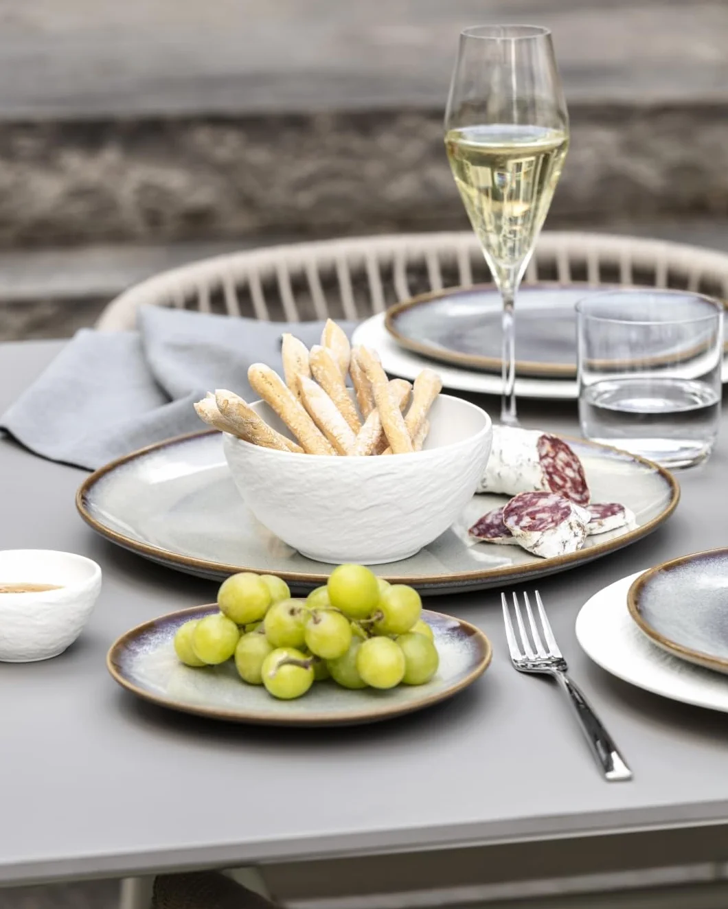 Villeroy & Boch 10-4240-3932 Produkcja Rock Blanc, eleganckie naczynia na palec jedzenie i dipy, porcelana premium, można myć w zmywarce, białe