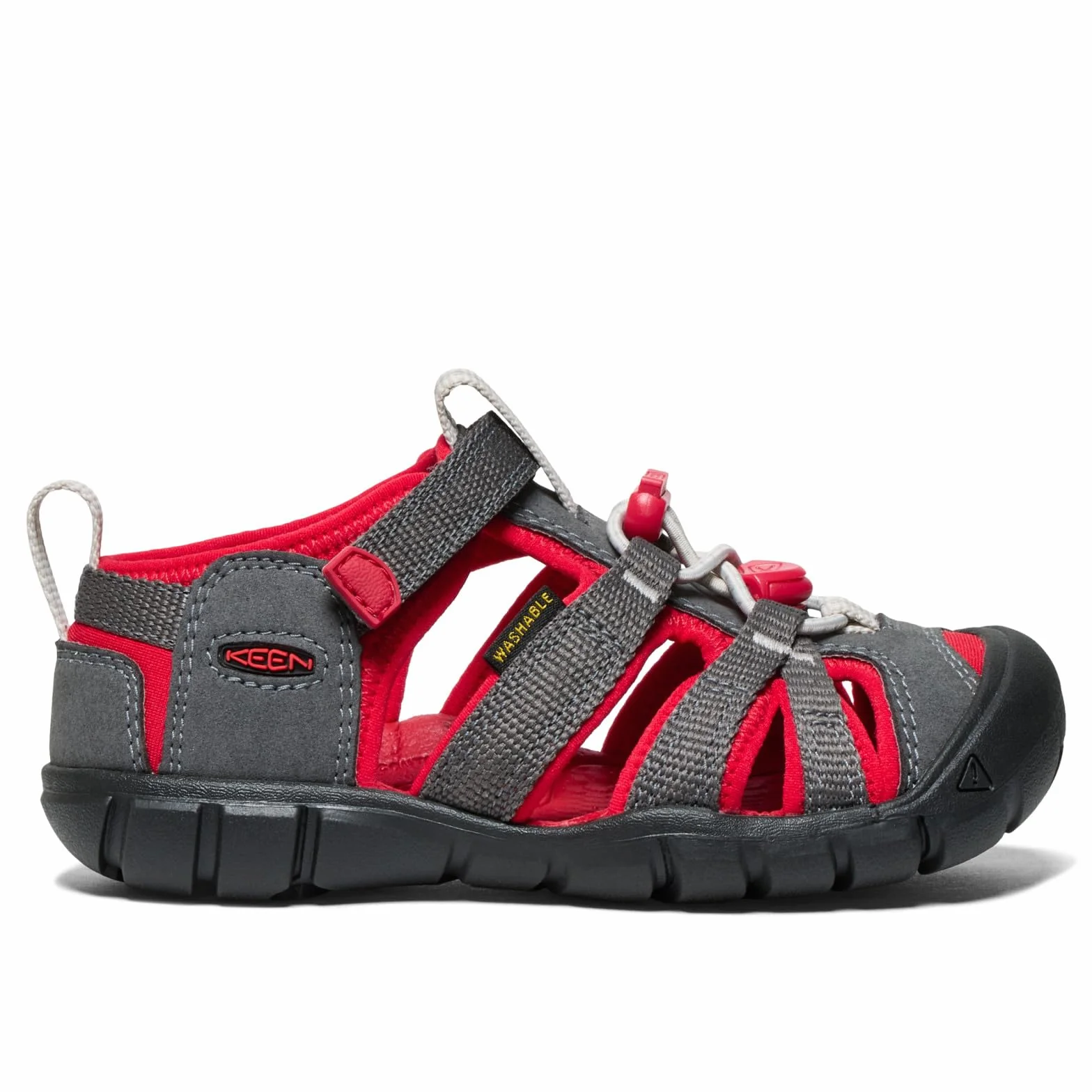 KEEN Seacamp 2 CNX sandały unisex dla dzieci i młodzieży, Szary magnes czerwony dywan, 30 EU