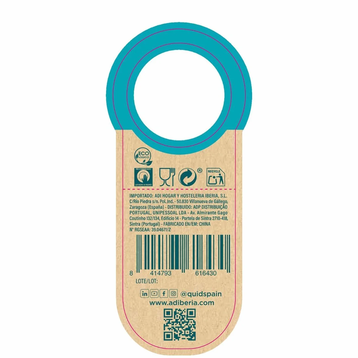 ARC Butelka szklana 1,25 l Relieve Habitat, średnia wielkość
