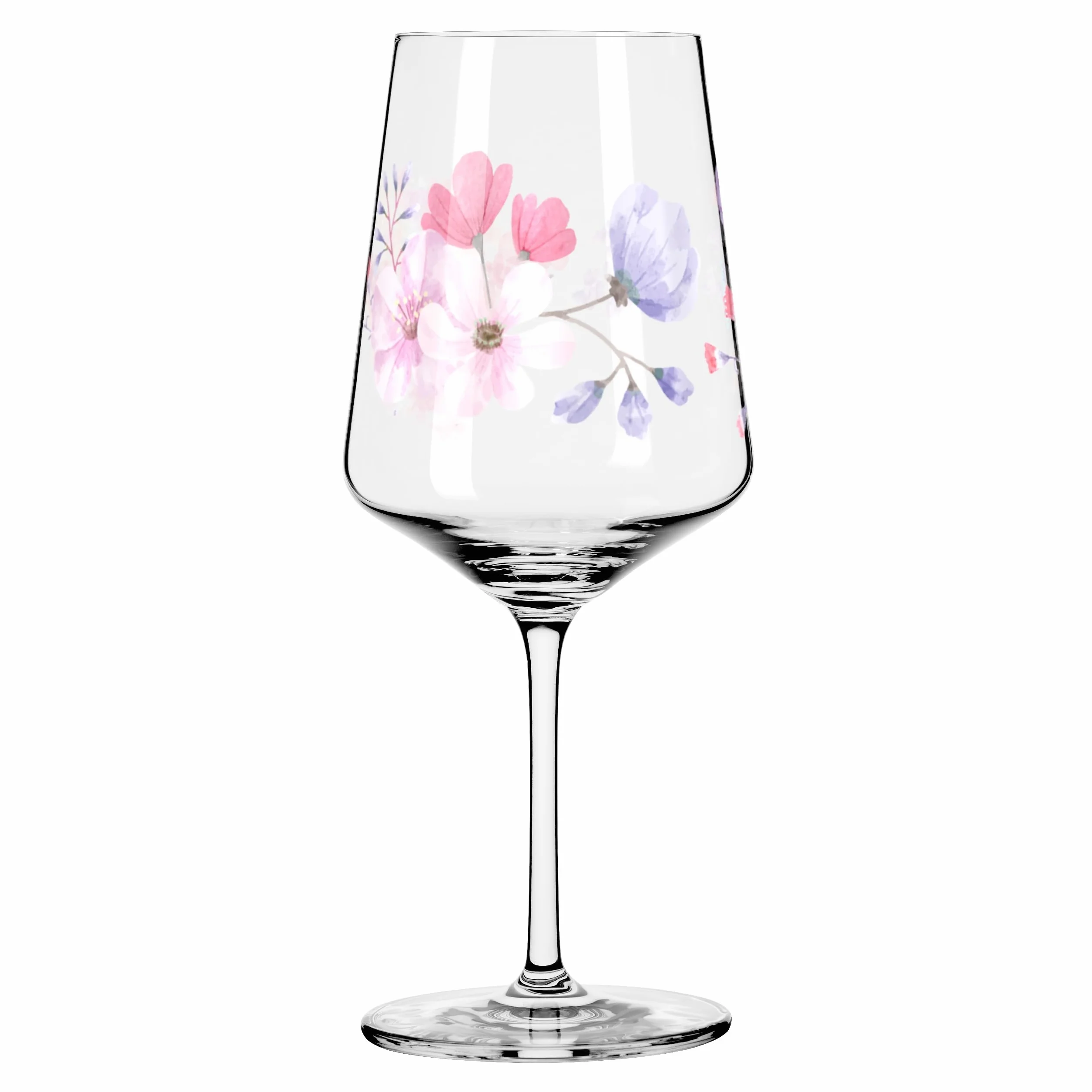 RITZENHOFF Kieliszek do aperitifu 500 ml zestaw 2 szt. Sonet letni motyw łąki kwiatowej różowy fioletowy