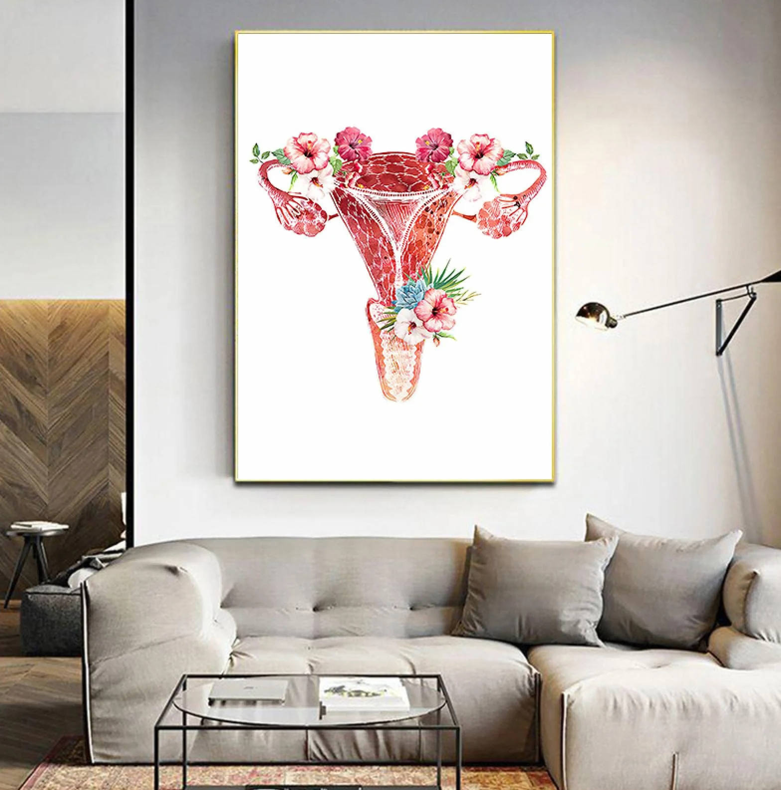 Obrazy ścienne medyczne 70 x 105 cm z ramą