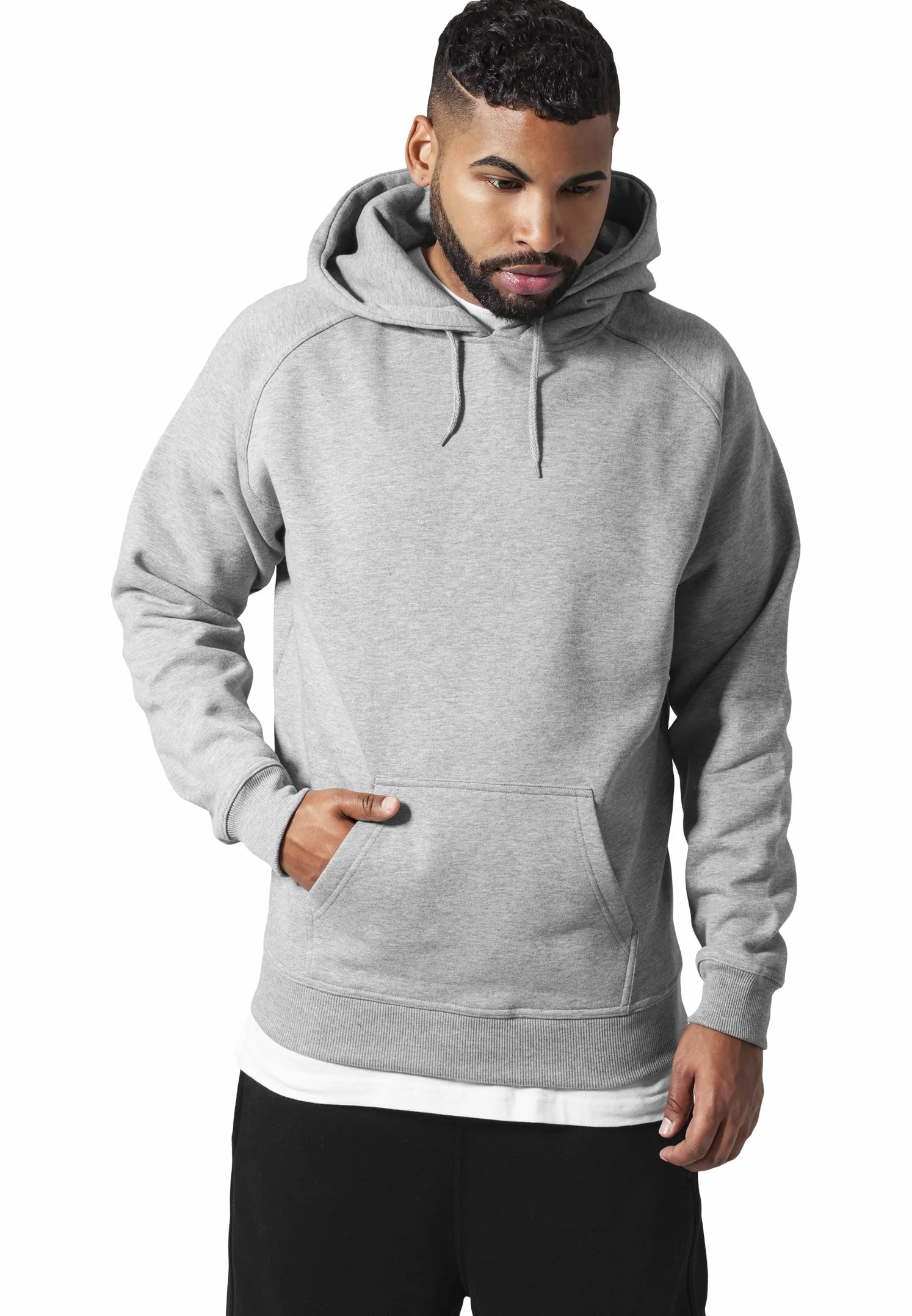Urban Classics Blank Hoody Bluza z kapturem Mężczyźni